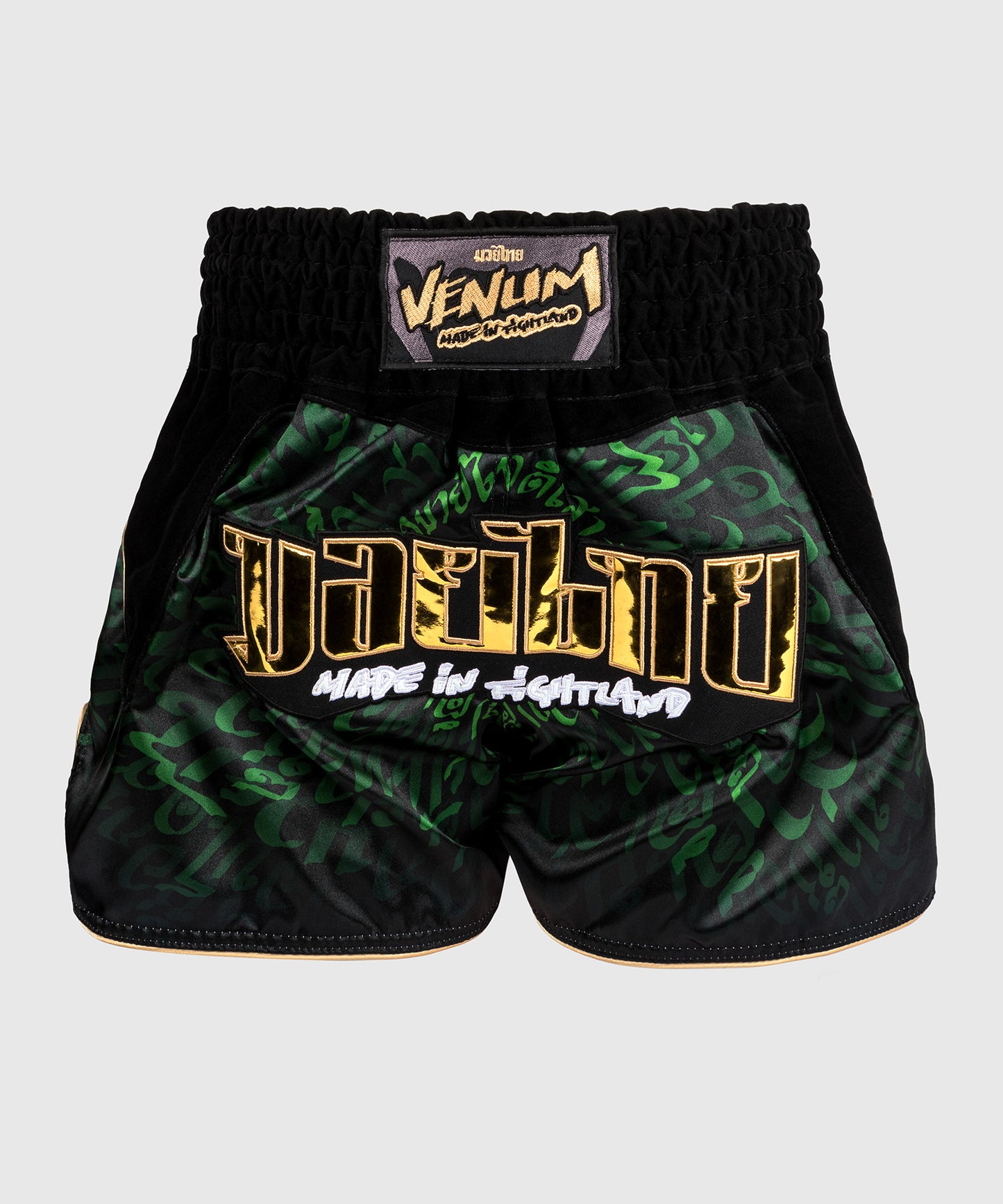 Venum Attack Muay Thai Shorts - Zwart/Groen