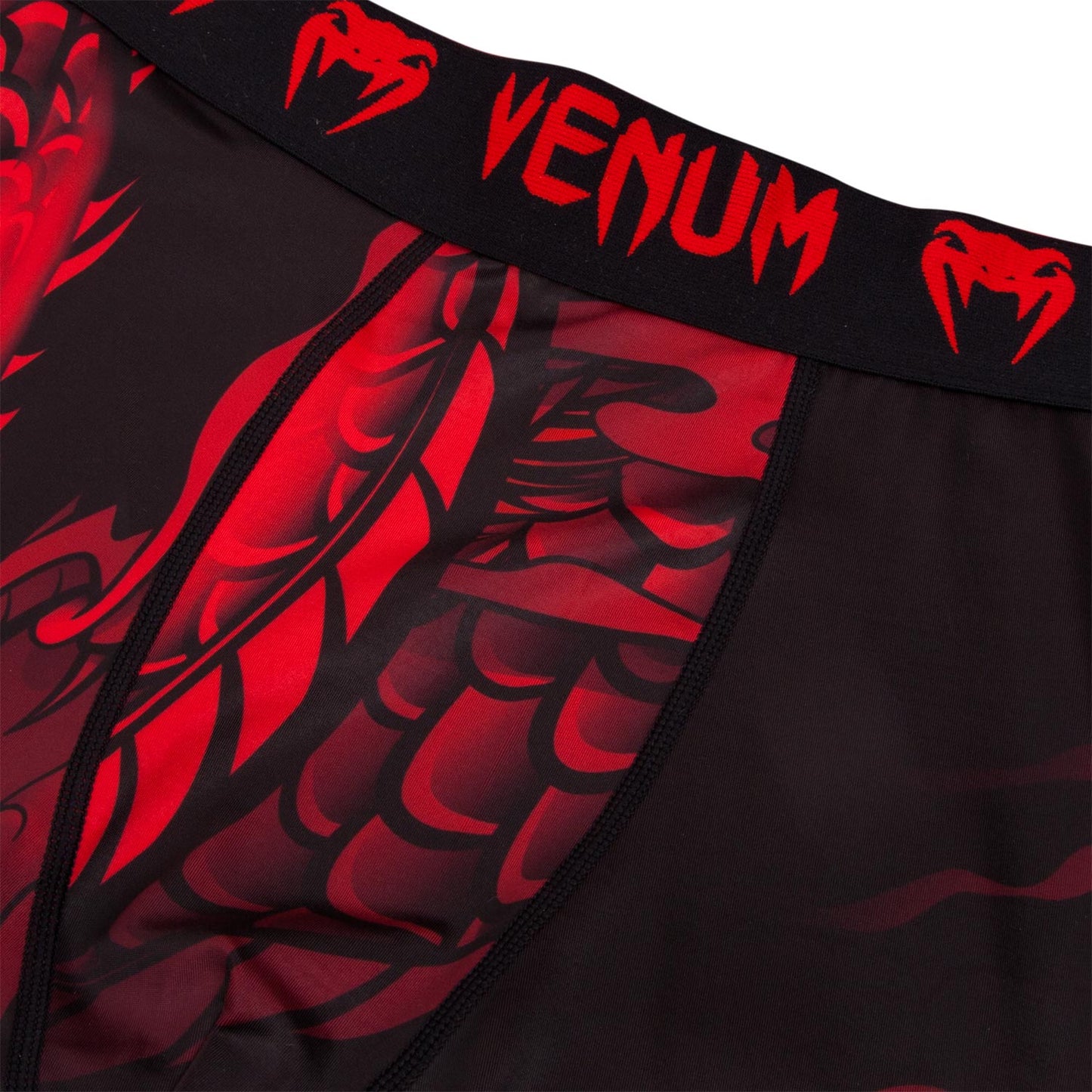 Venum Dragon's Flight Spats - Zwart/Rood