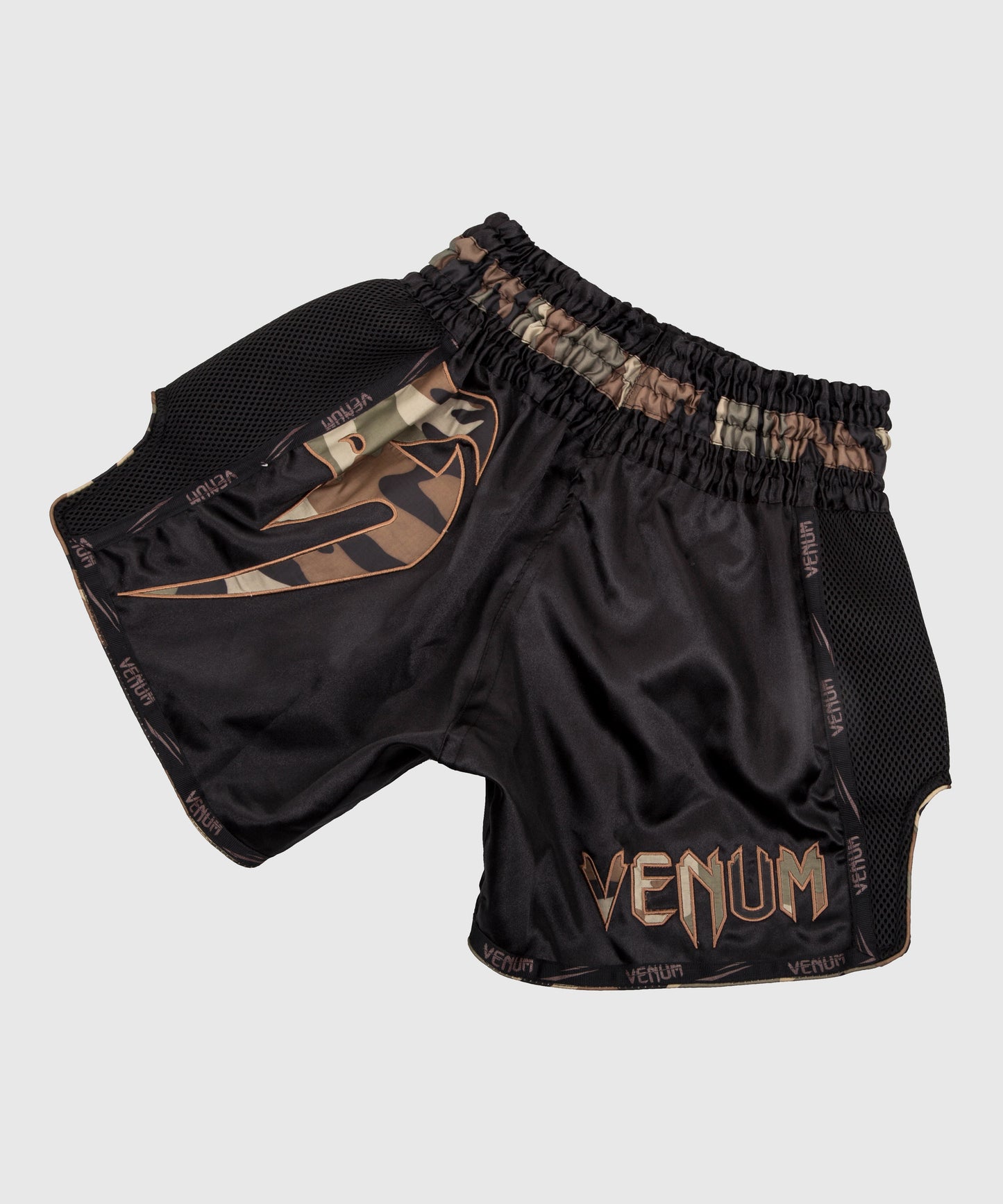 Venum Giant Muay Thai Short - Zwart/Boscamouflage