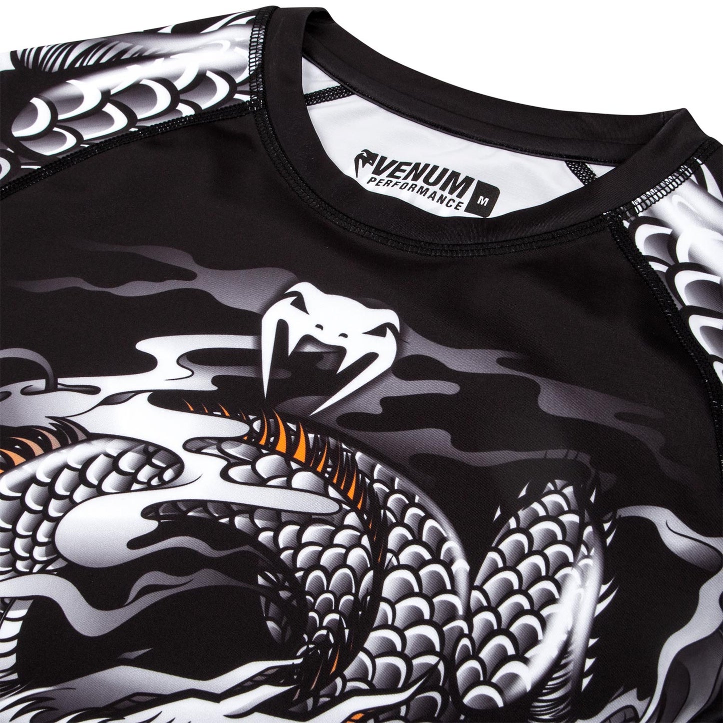 Venum Dragon's Flight Rashguard - Lange mouwen - Zwart/Wit