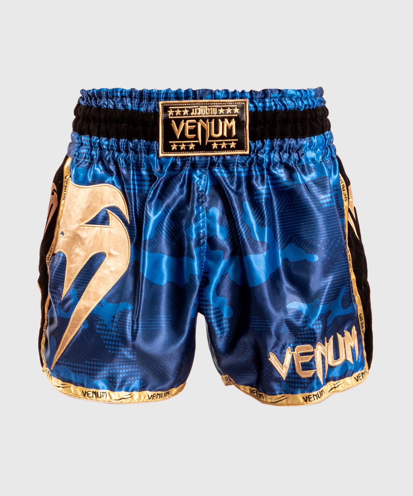 Venum Giant Camo Muay Thai Shorts - Blauw/Goud