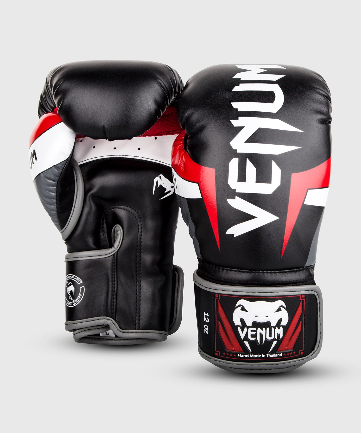 Venum Elite Bokshandschoenen - Zwart/Rood/Wit