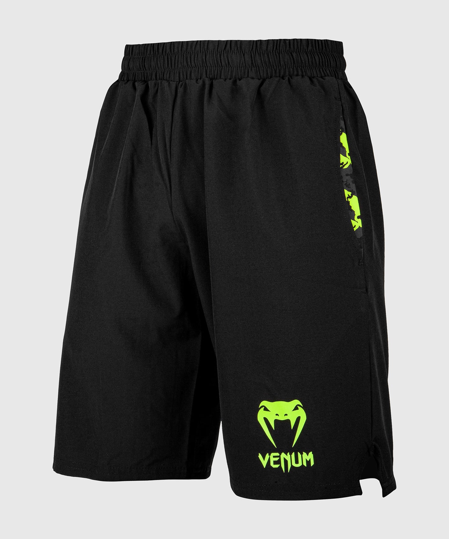 Venum Classic Training Shorts - Zwart/Neongeel