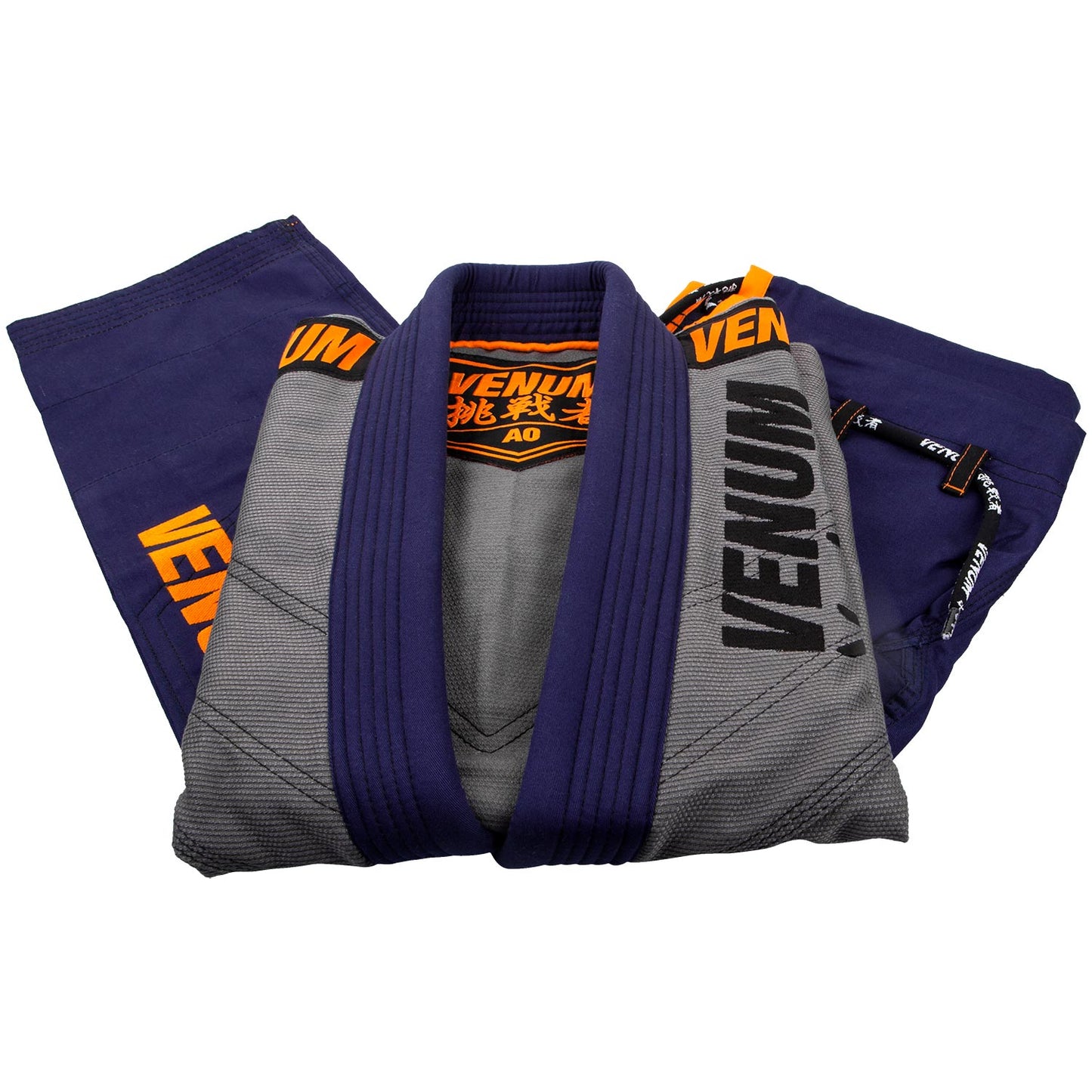 Venum Challenger 4.0 BJJ Gi - (inclusief tas) - Grijs/Marineblauw
