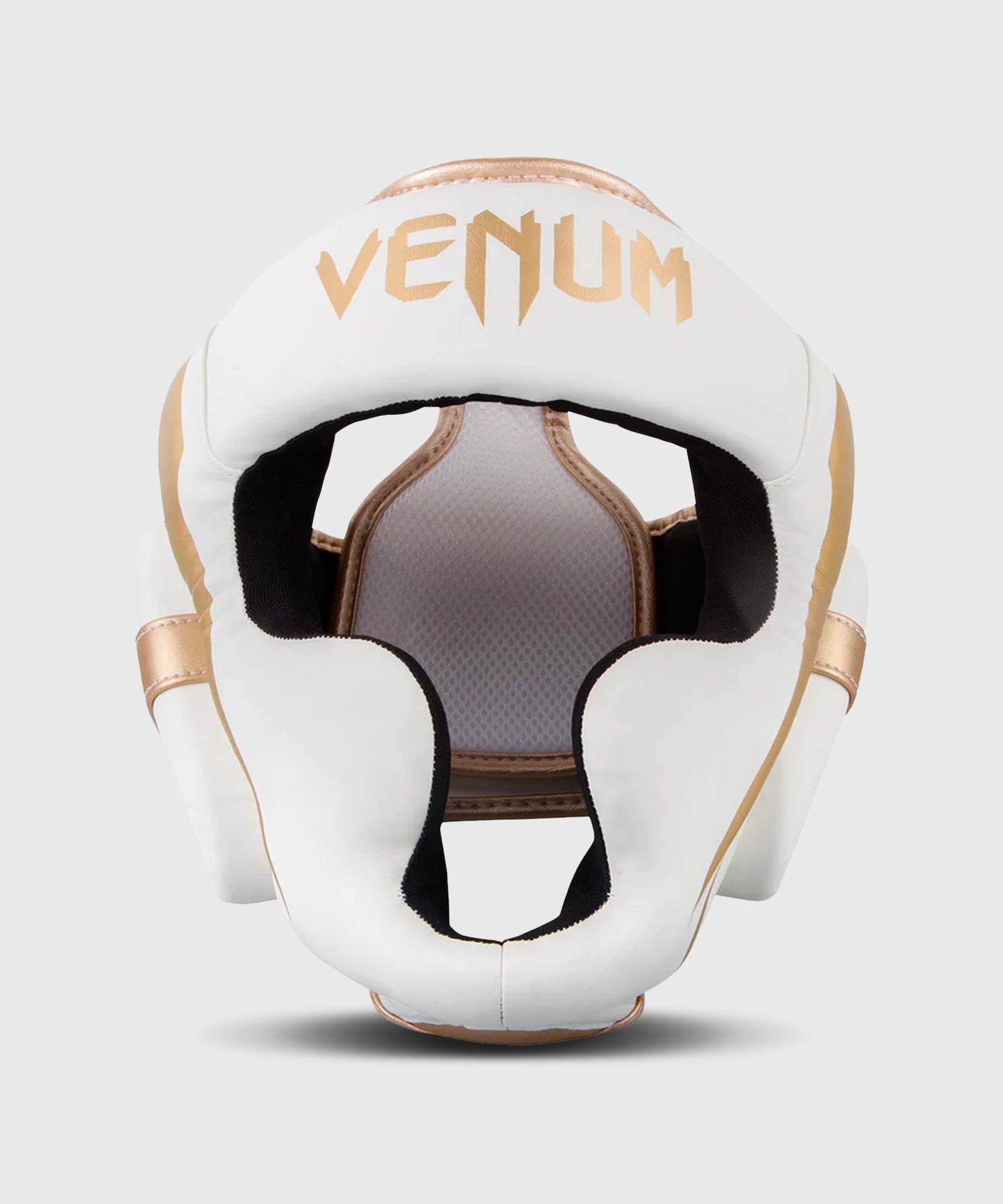 Venum Elite hoofdbeschermer - Wit/Goud