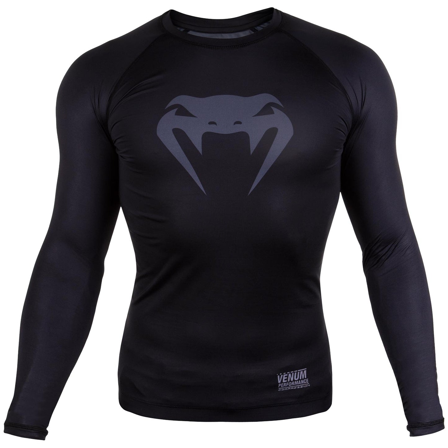 Venum Contender 3.0 Compressie T-shirt - Lange Mouwen - Zwart/Grijs