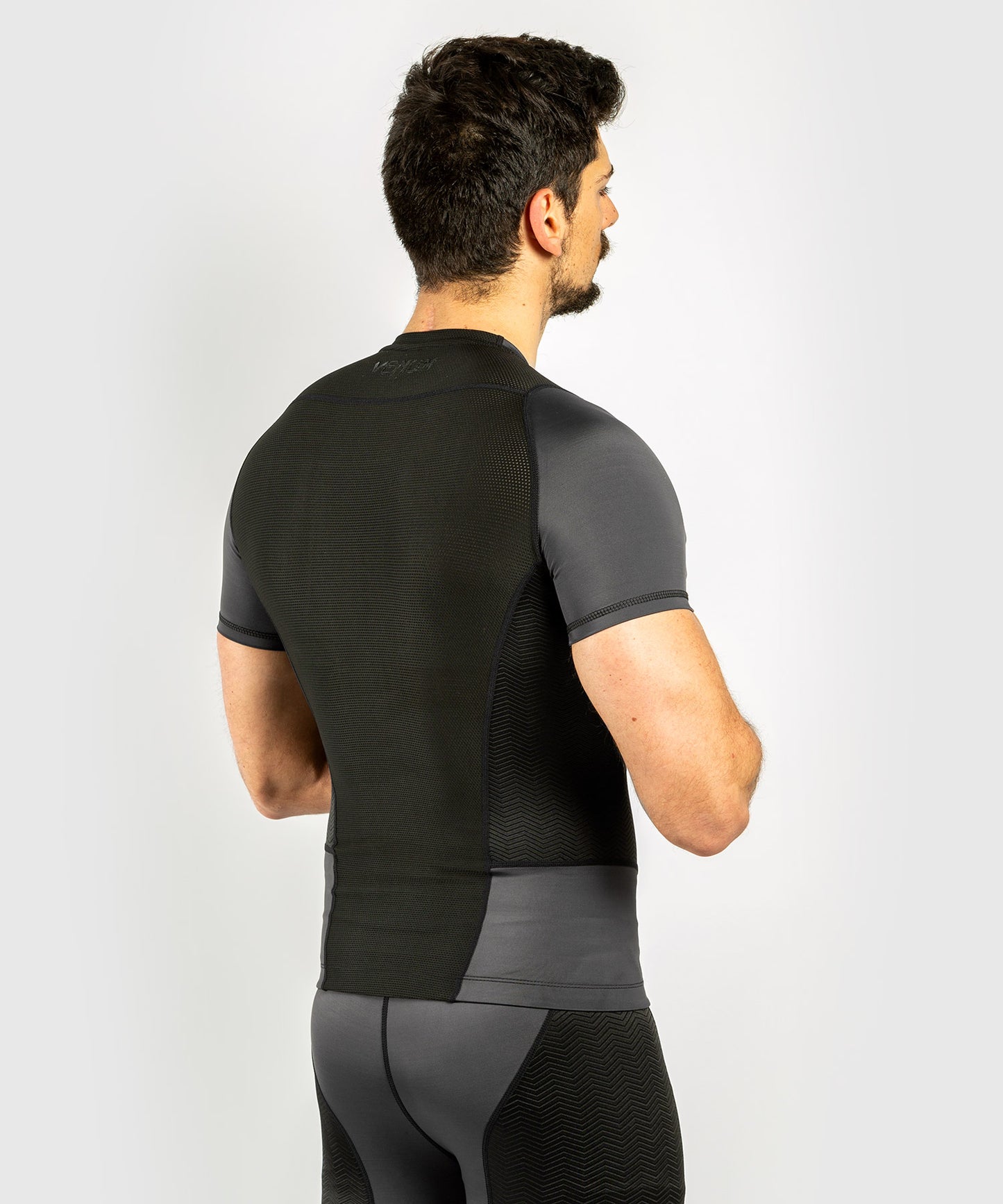 Venum G-Fit Rashguard - korte mouwen - Grijs/Zwart