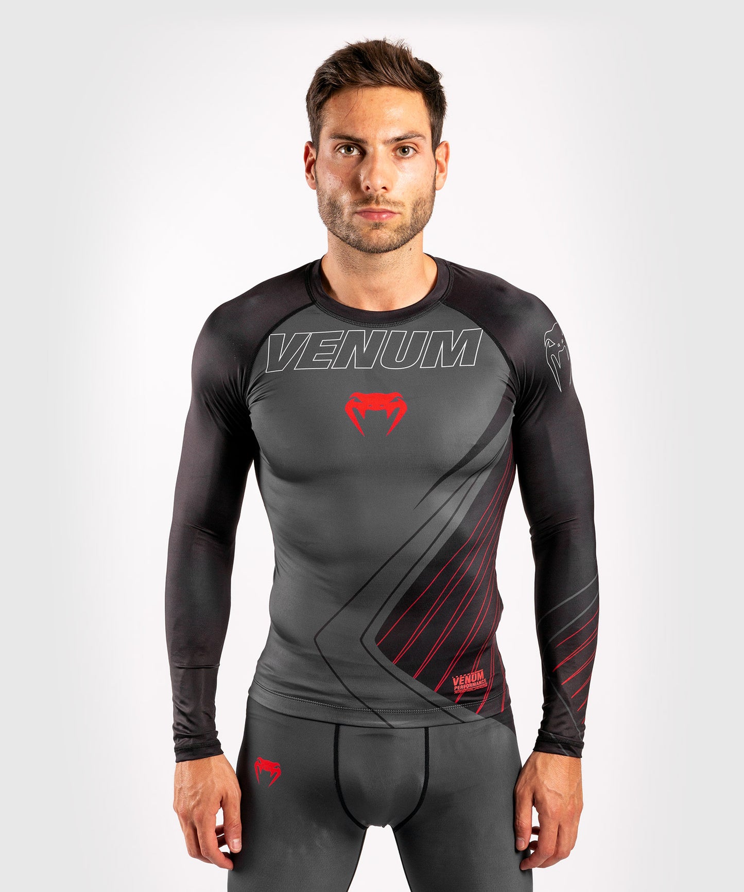 Venum Contender 5.0 Rashguard - Lange mouwen - Zwart/Rood