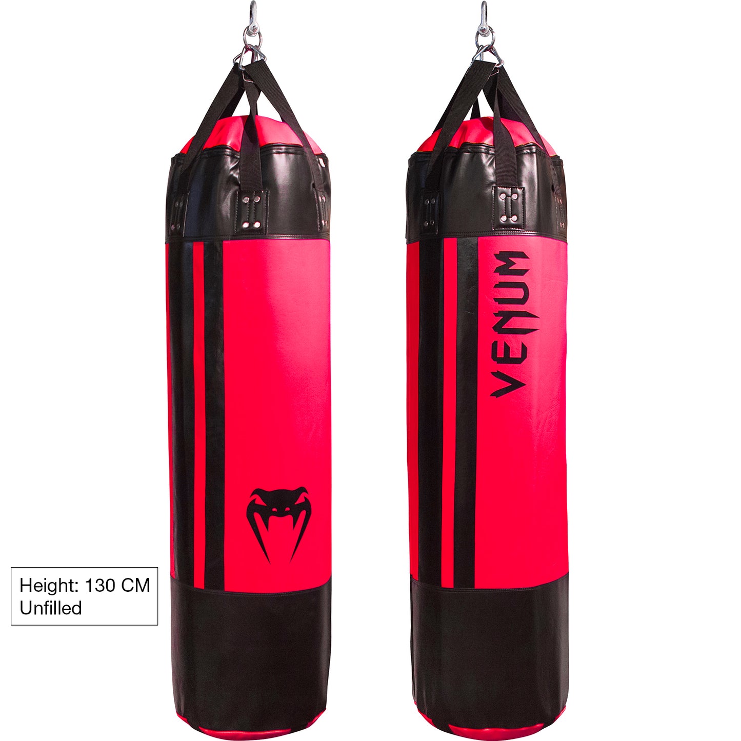 Venum Hurricane Bokszak - 130cm - Ongevuld - Zwart/Neo Roze