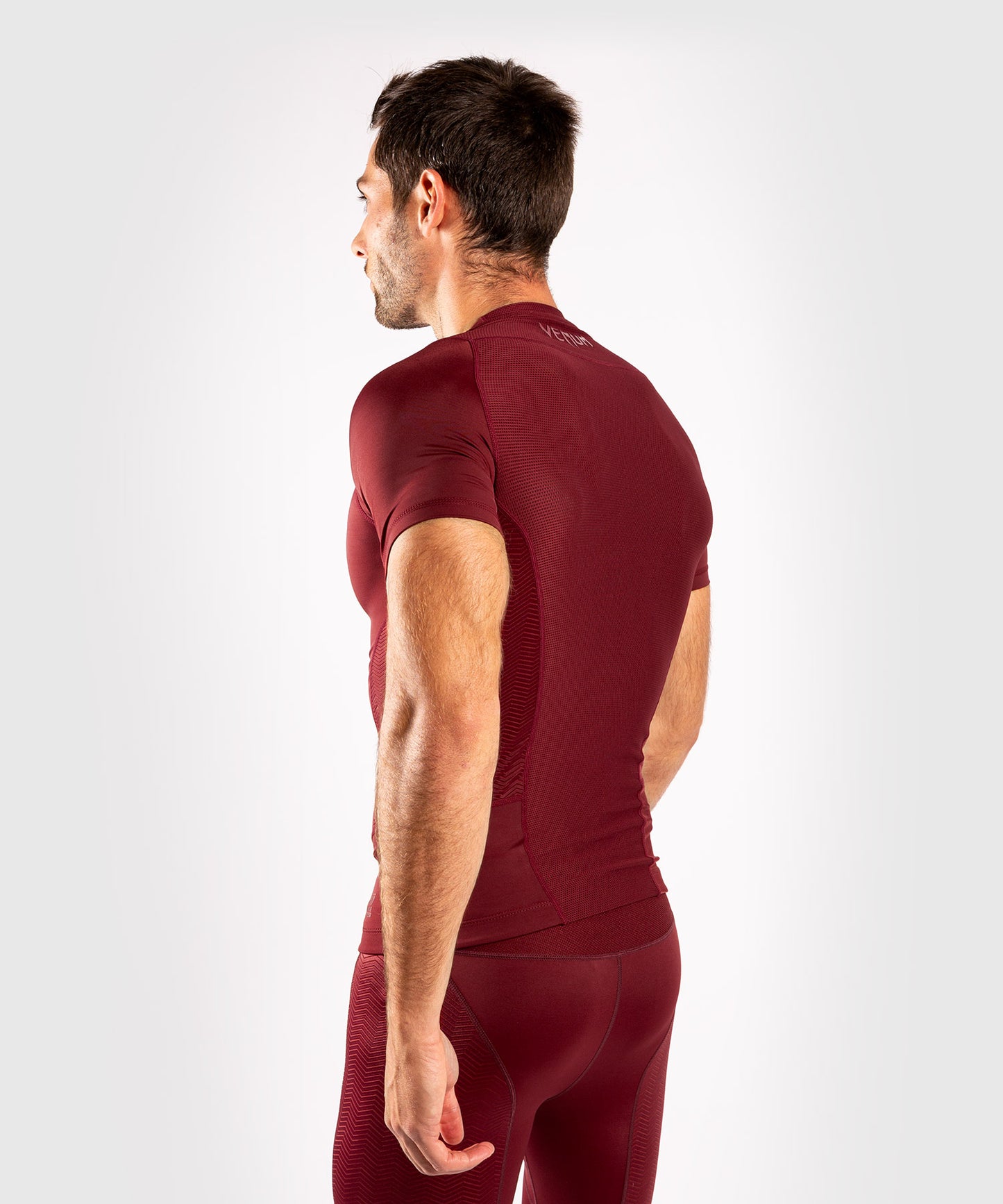 Venum G-Fit Rashguard - korte mouwen - Bordeauxrood