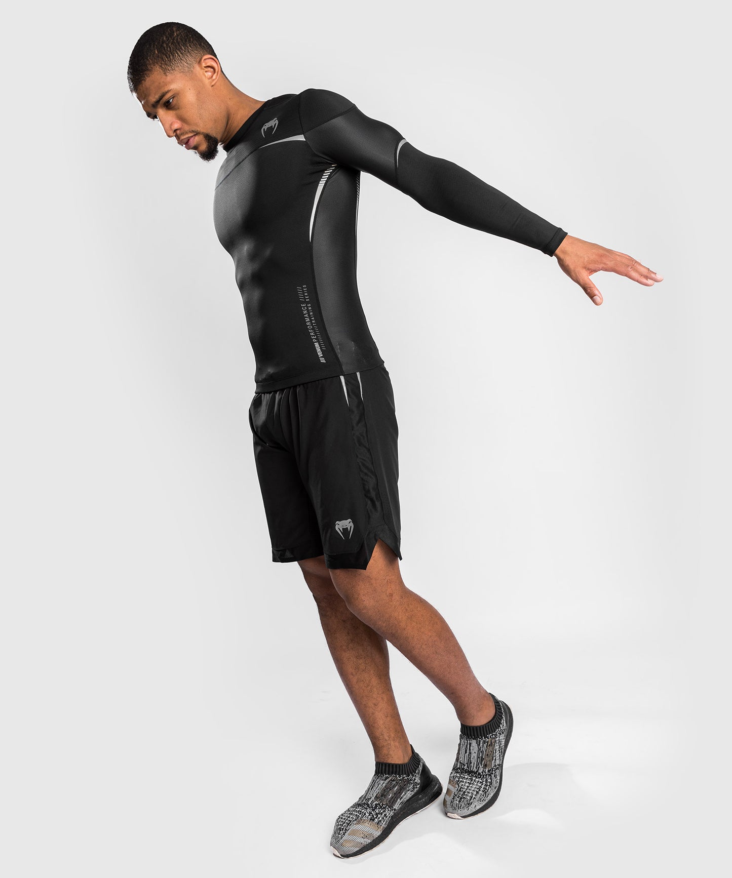 Venum Tempest 2.0 Compressieshirt (lange mouwen) - Zwart/Grijs