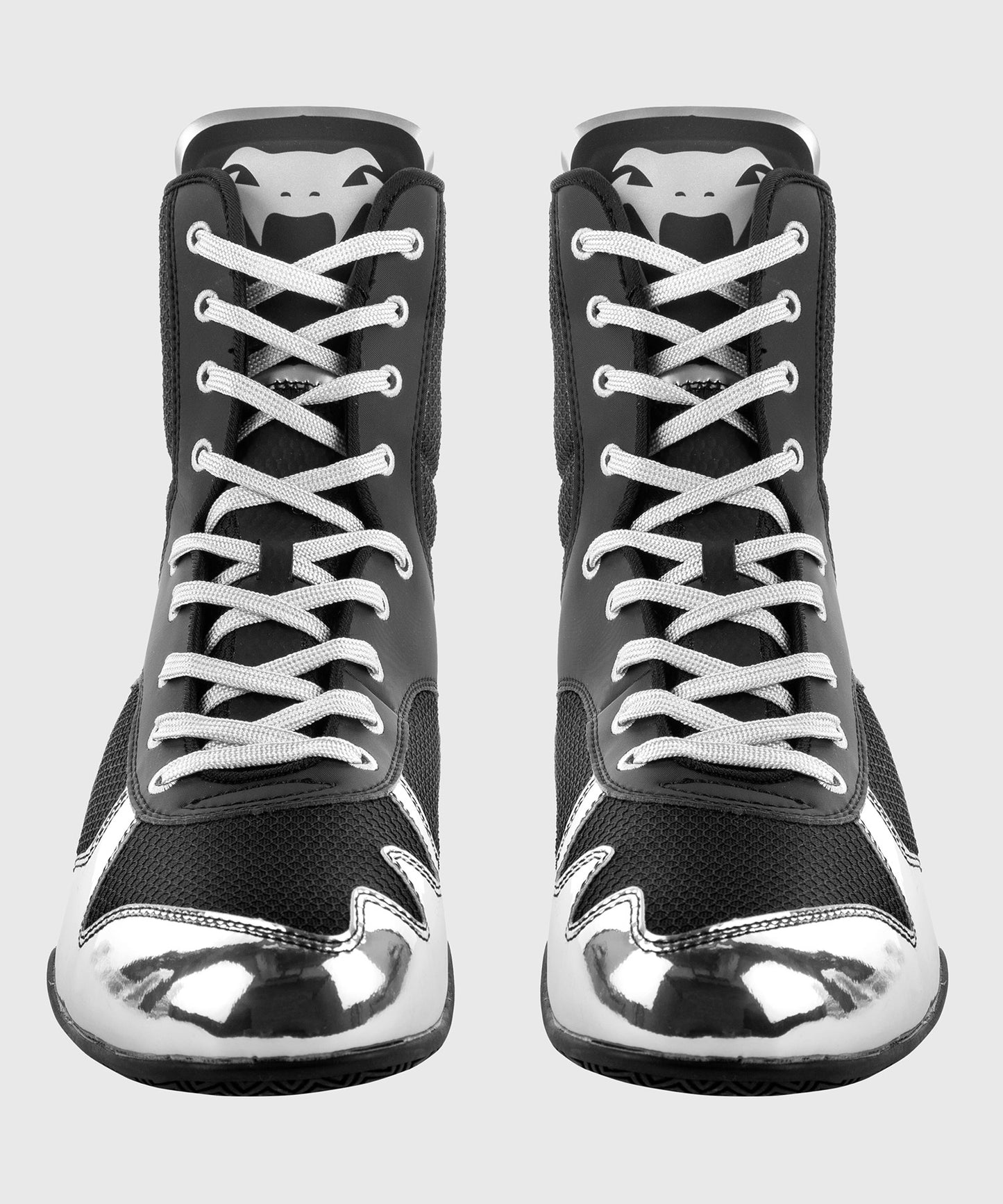 Venum Elite Boksschoenen - Zwart/zilver