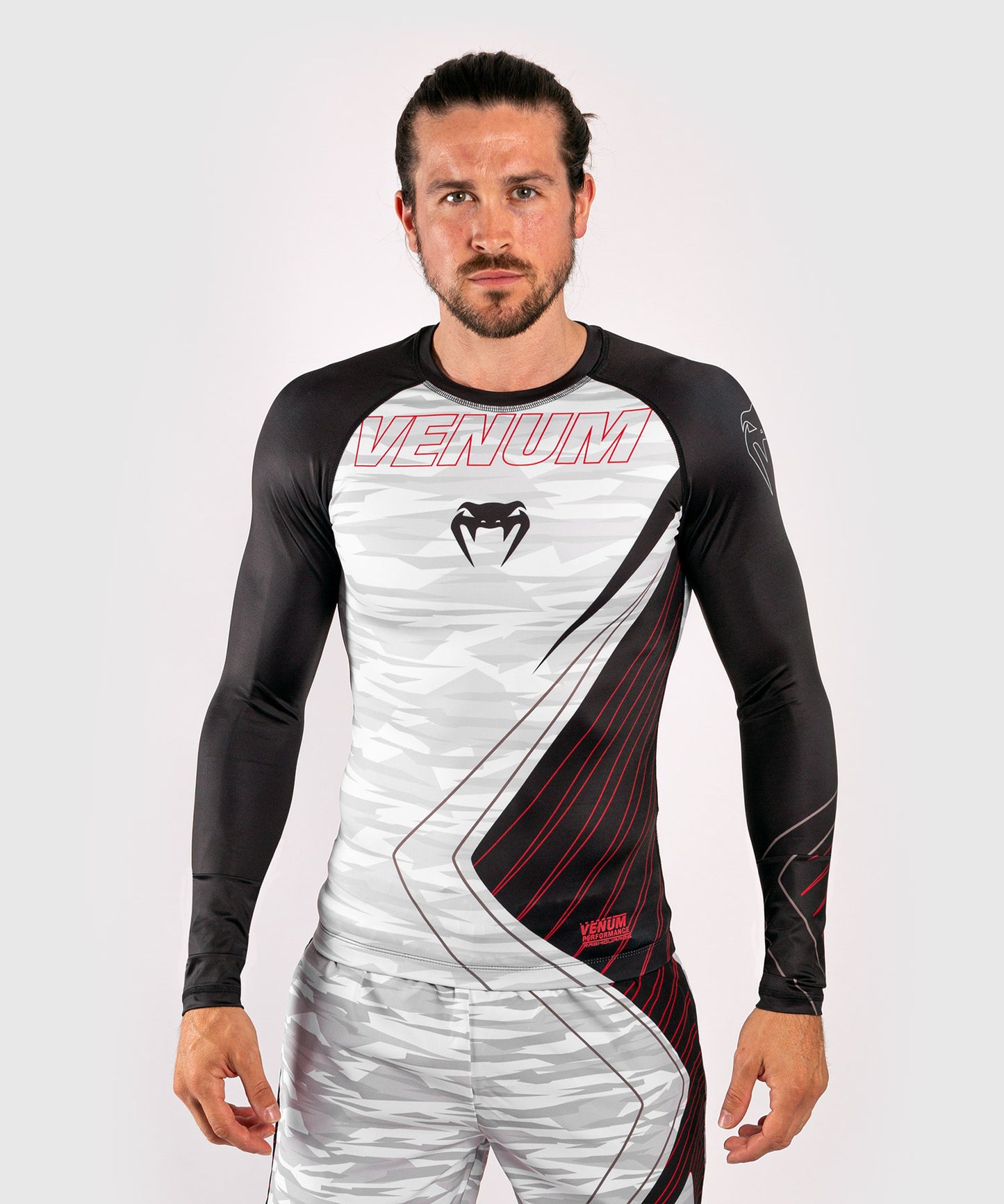 Venum Contender 5.0 Rashguard - Lange mouwen - Wit/Camouflage