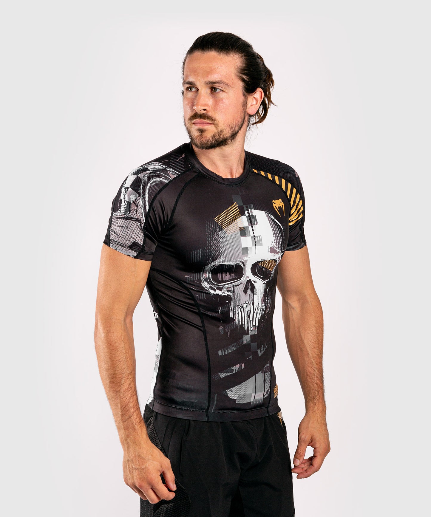 Venum Skull Rashguard - korte mouwen - Zwart