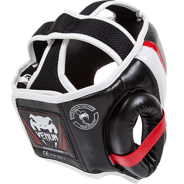 Venum Elite hoofdbeschermer - Zwart/Rood/Wit