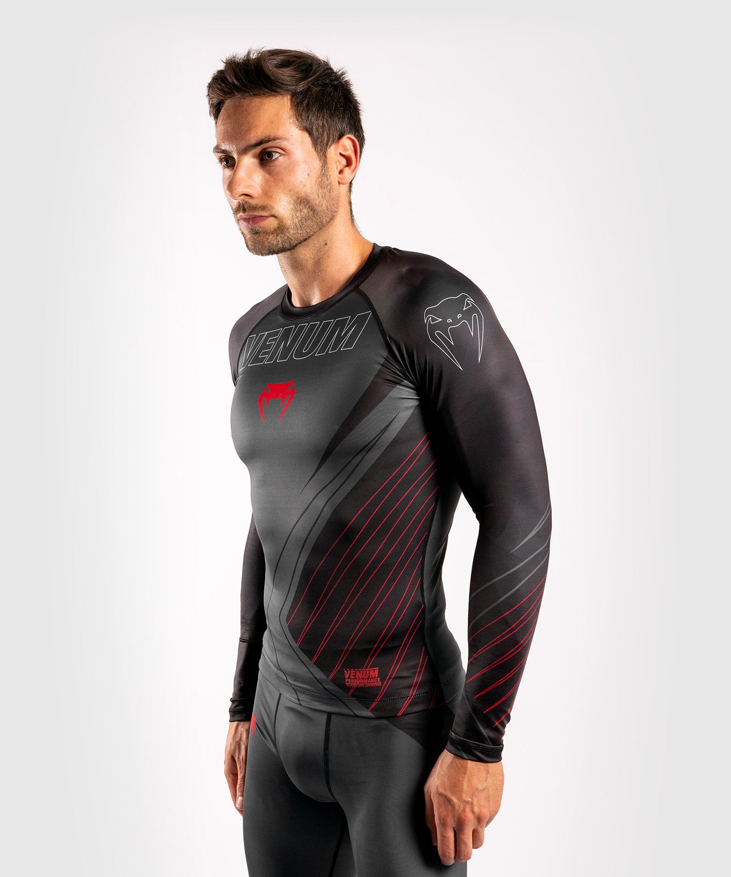 Venum Contender 5.0 Rashguard - Lange mouwen - Zwart/Rood