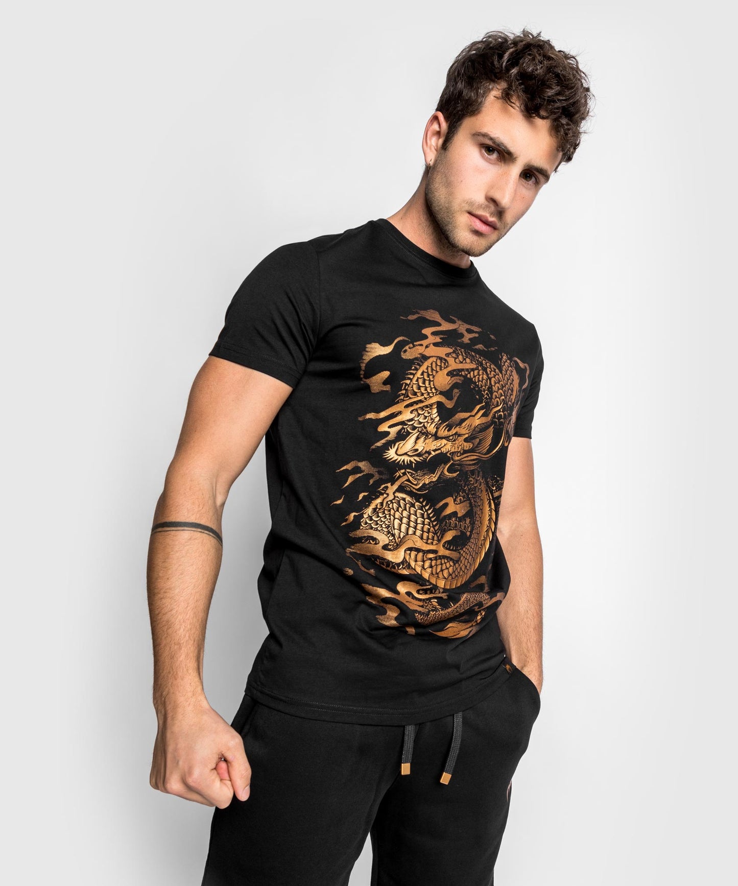 Venum Dragon's Flight T-Shirt - Zwart/Brons