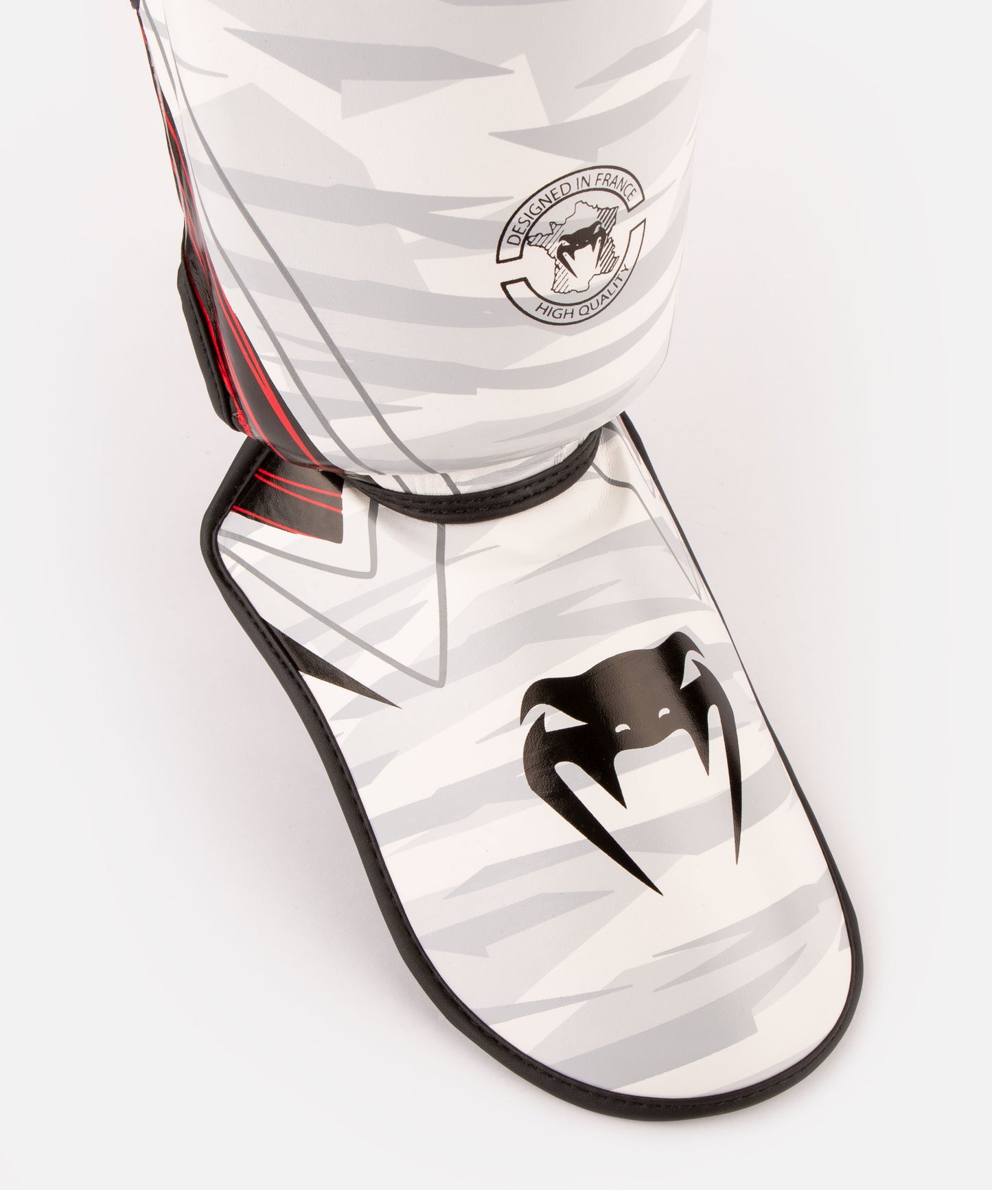 Venum Contender 2.0-scheenbeschermers - Wit/Camouflage