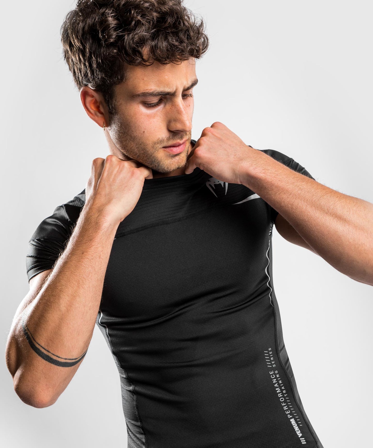 Venum Tempest 2.0 Compressieshirt (korte mouwen) - Zwart/Grijs