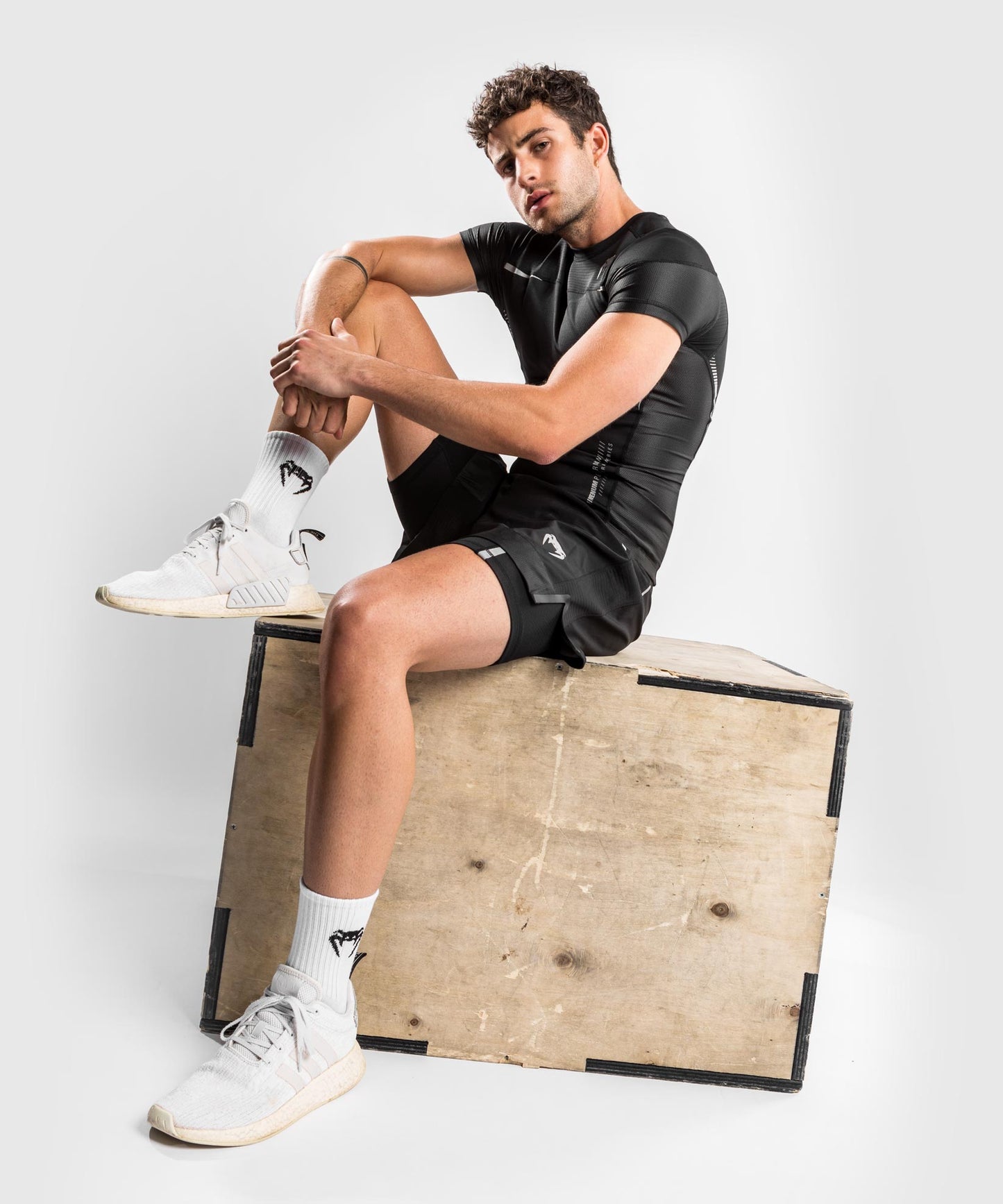 Venum Tempest 2.0 Compressieshirt (korte mouwen) - Zwart/Grijs