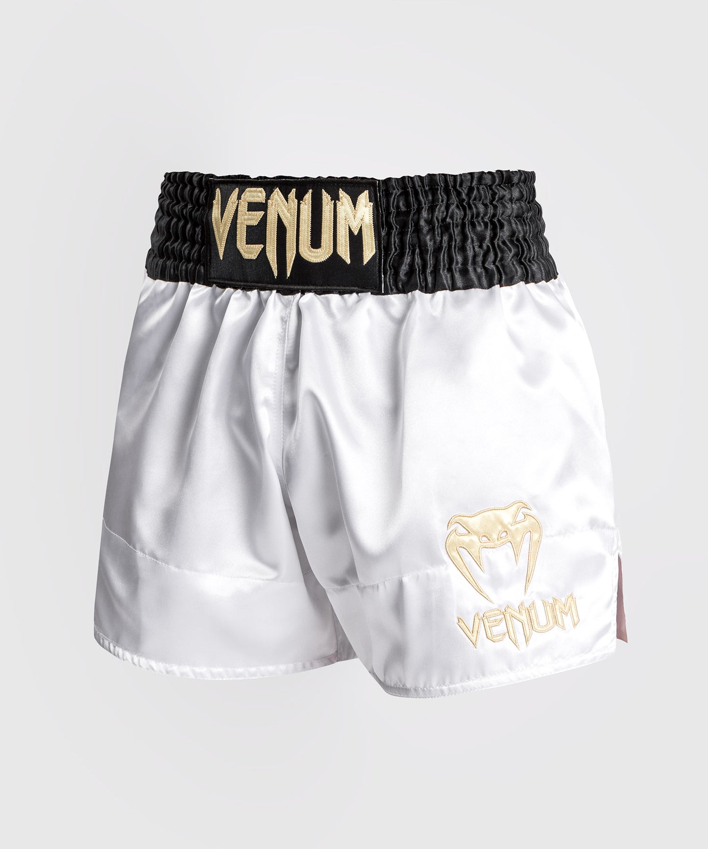 Venum Classic  Muay Thai Sportbroekje - Zwart/Wit/Goud