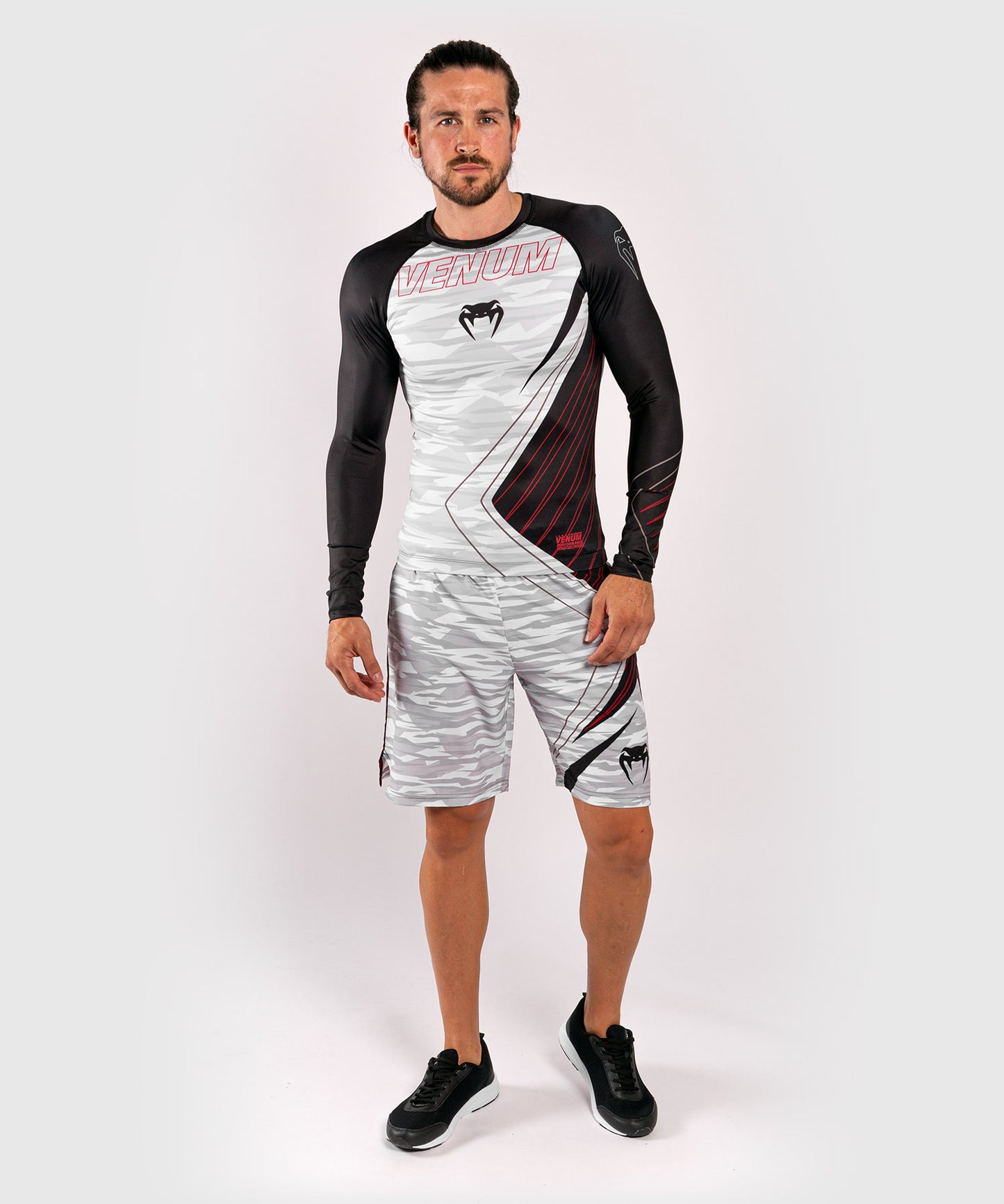 Venum Contender 5.0 Rashguard - Lange mouwen - Wit/Camouflage