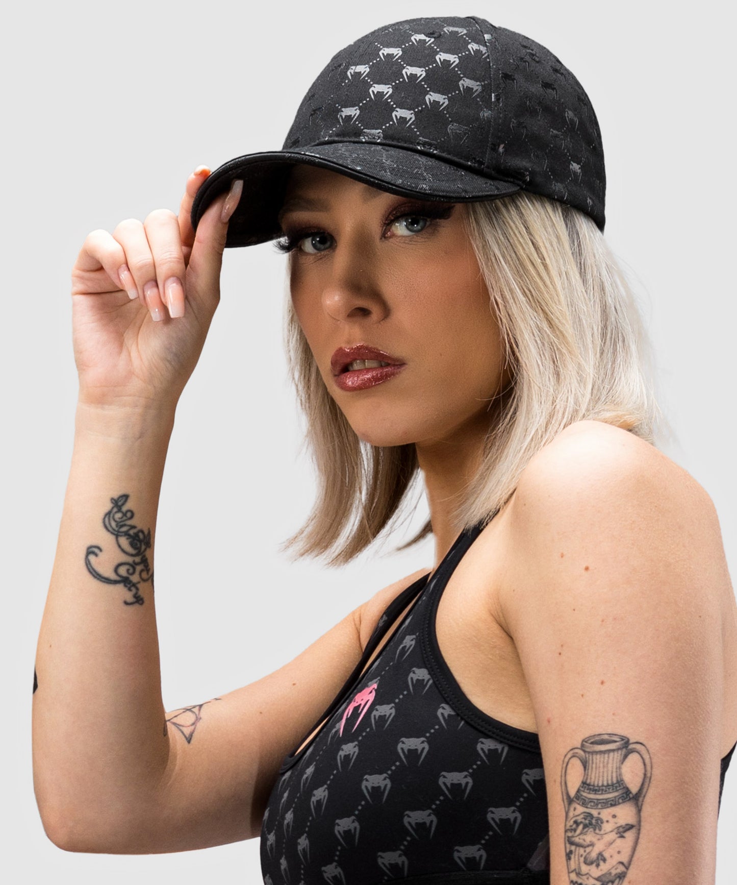 Venum Monogram Baseball Cap - Zwart/Zwart