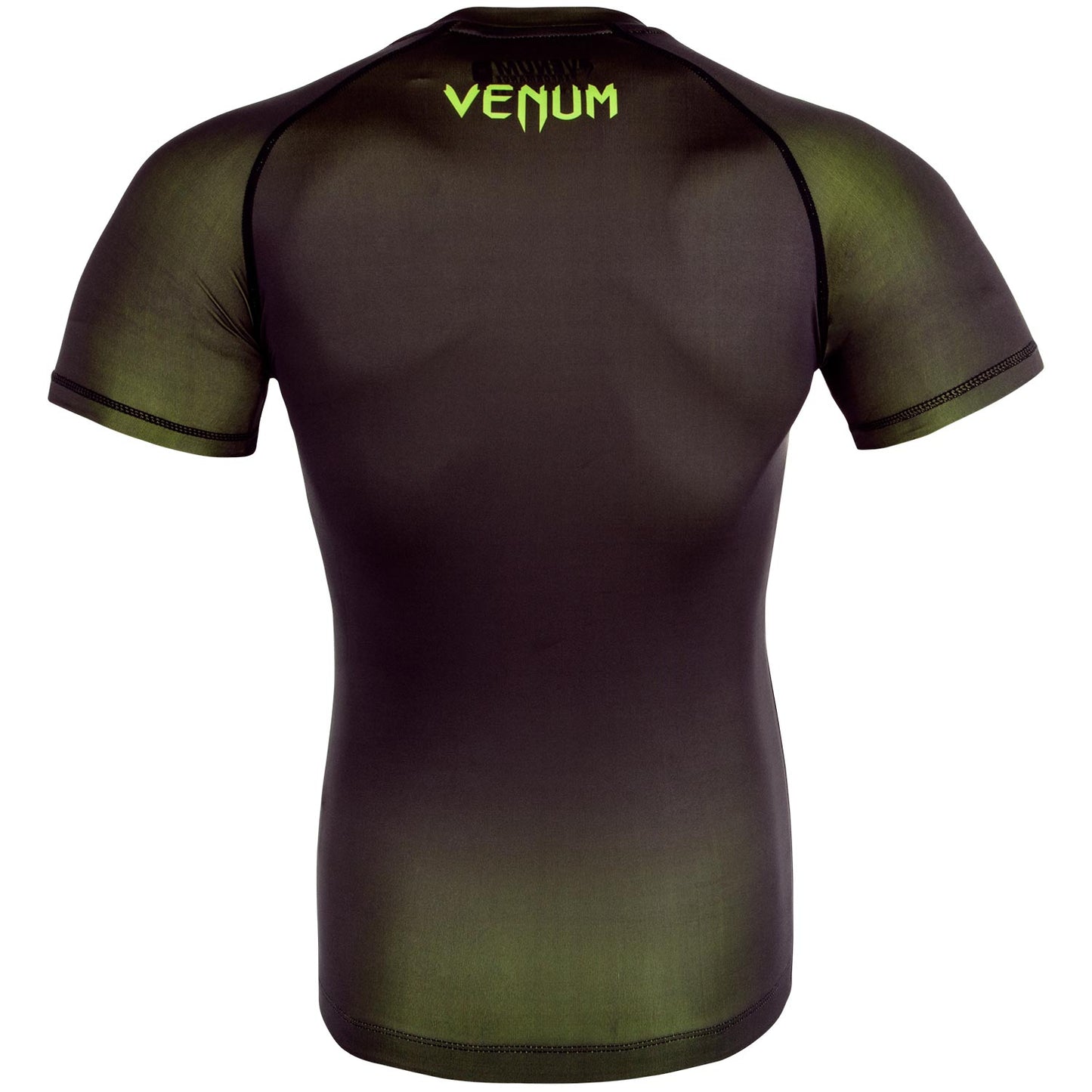 Venum Contender 3.0 Compressie T-shirt - Korte Mouwen - Zwart/Neongeel