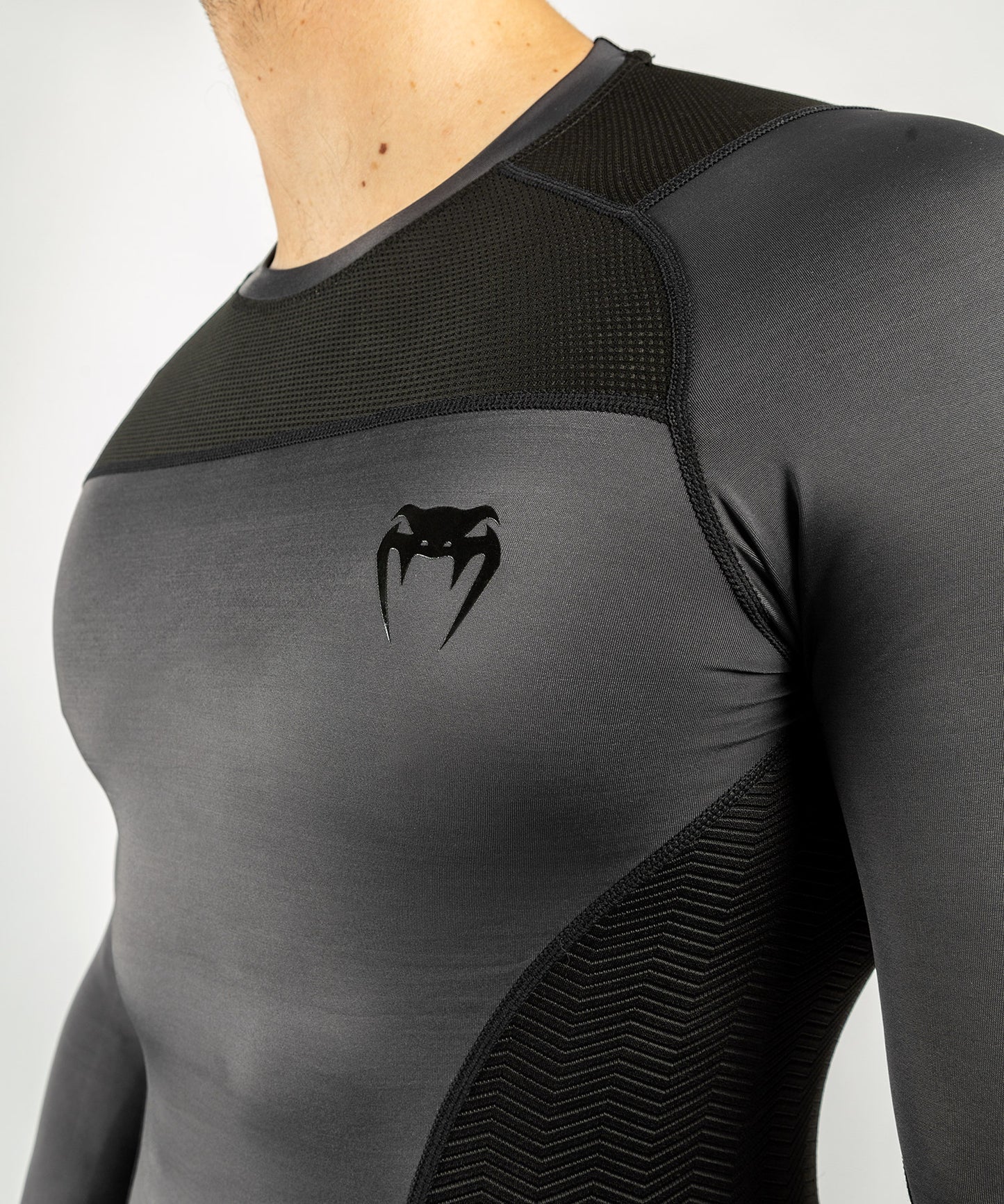 Venum G-Fit Rashguard - lange mouwen - Grijs/Zwart