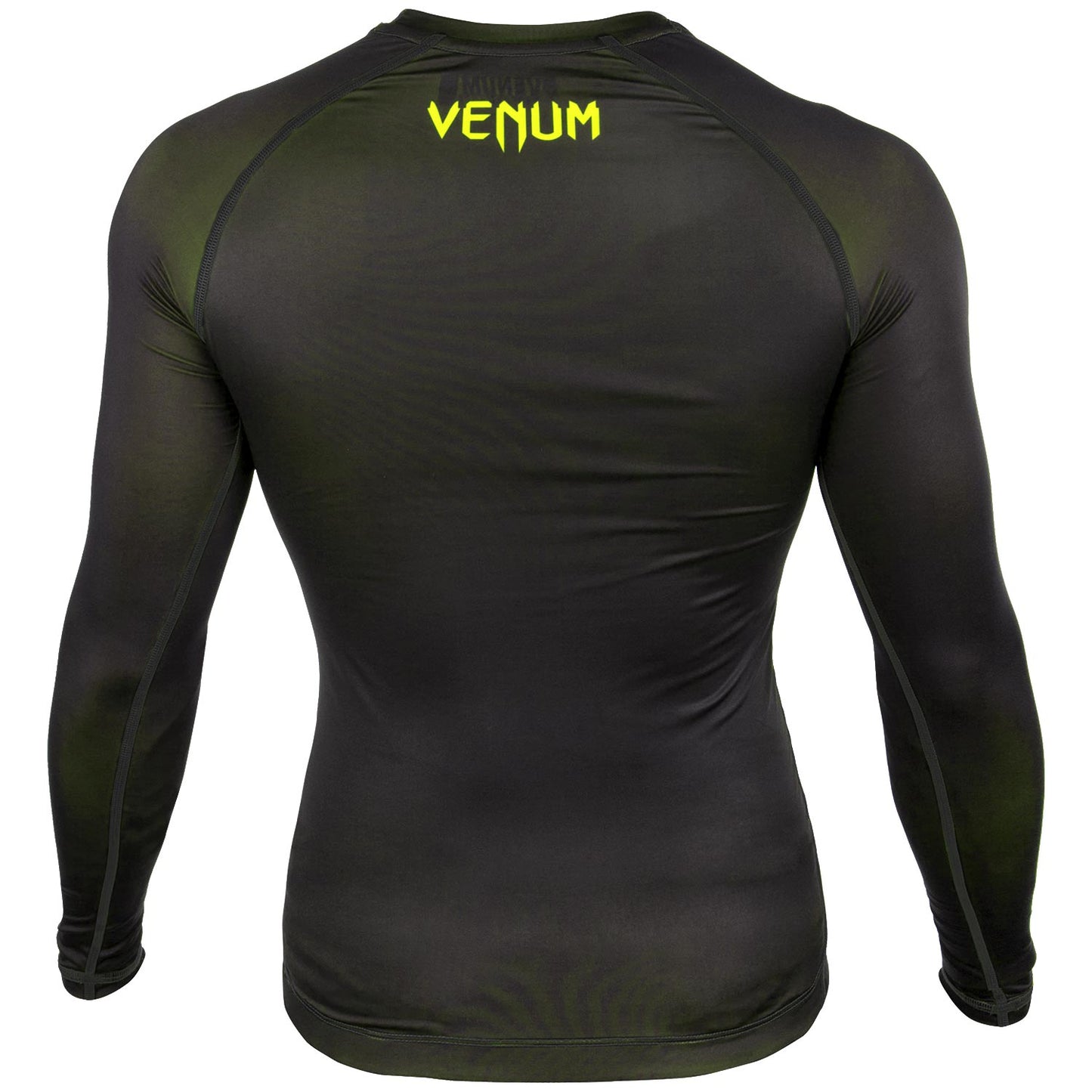Venum Contender 3.0 Compressie T-shirt - Lange Mouwen - Zwart/Neongeel