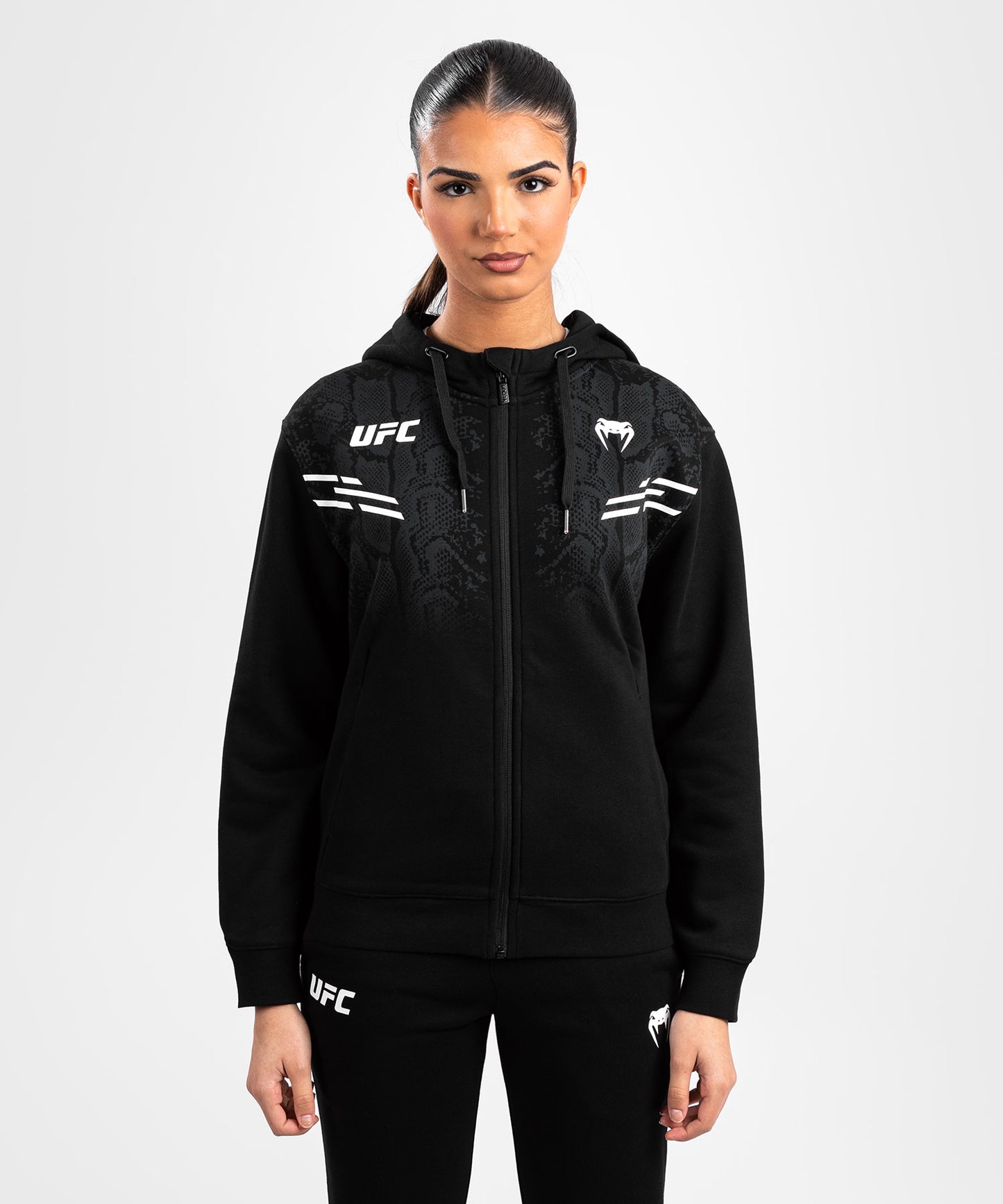 UFC Adrenaline by Venum Replica Hoodie met rits voor Dames - Zwart