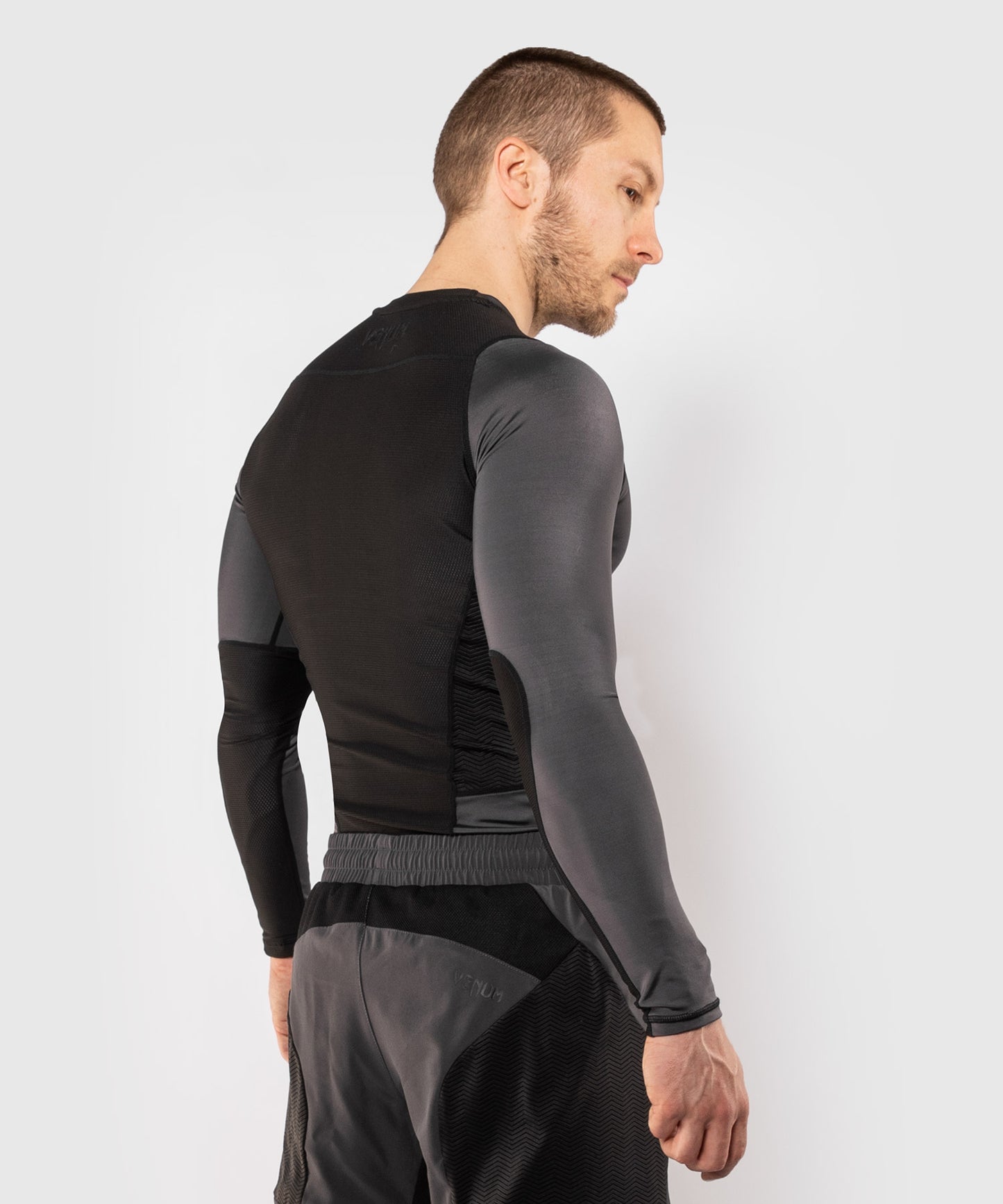 Venum G-Fit Rashguard - lange mouwen - Grijs/Zwart