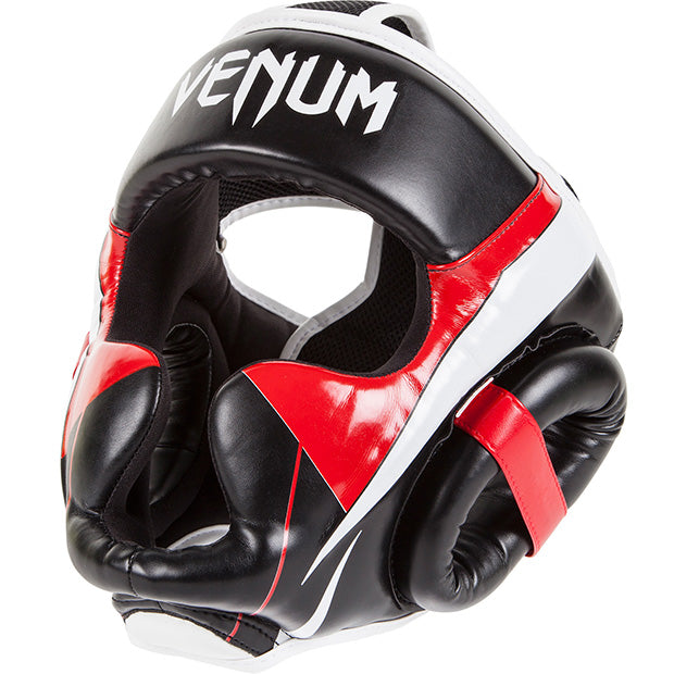 Venum Elite hoofdbeschermer - Zwart/Rood/Wit
