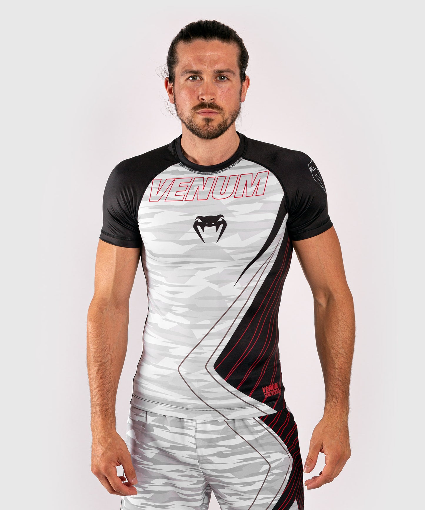 Venum Contender 5.0 Rashguard - Korte mouwen - Wit/Camouflage