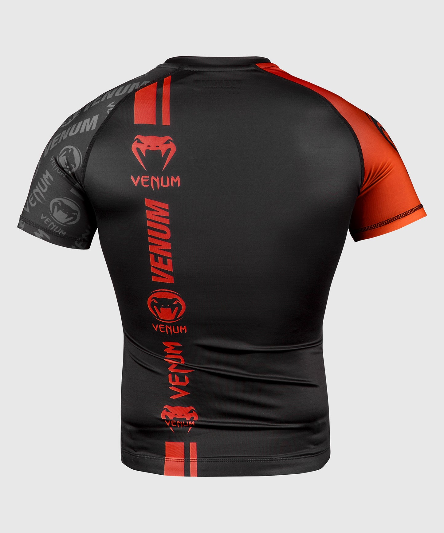 Venum Logos Rashguard - Korte mouwen - Zwart/Rood