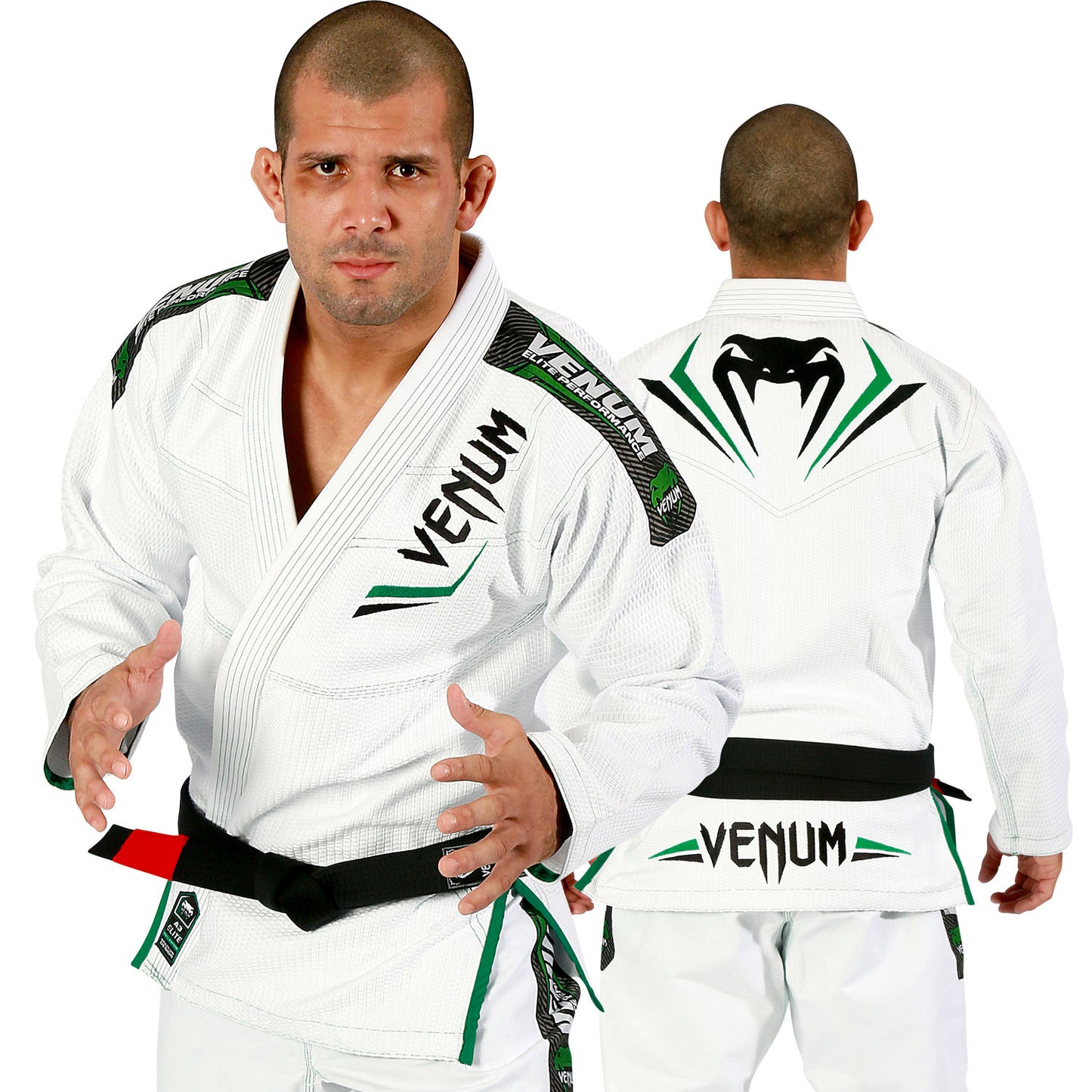 Venum Elite BJJ Gi - Wit/Groen