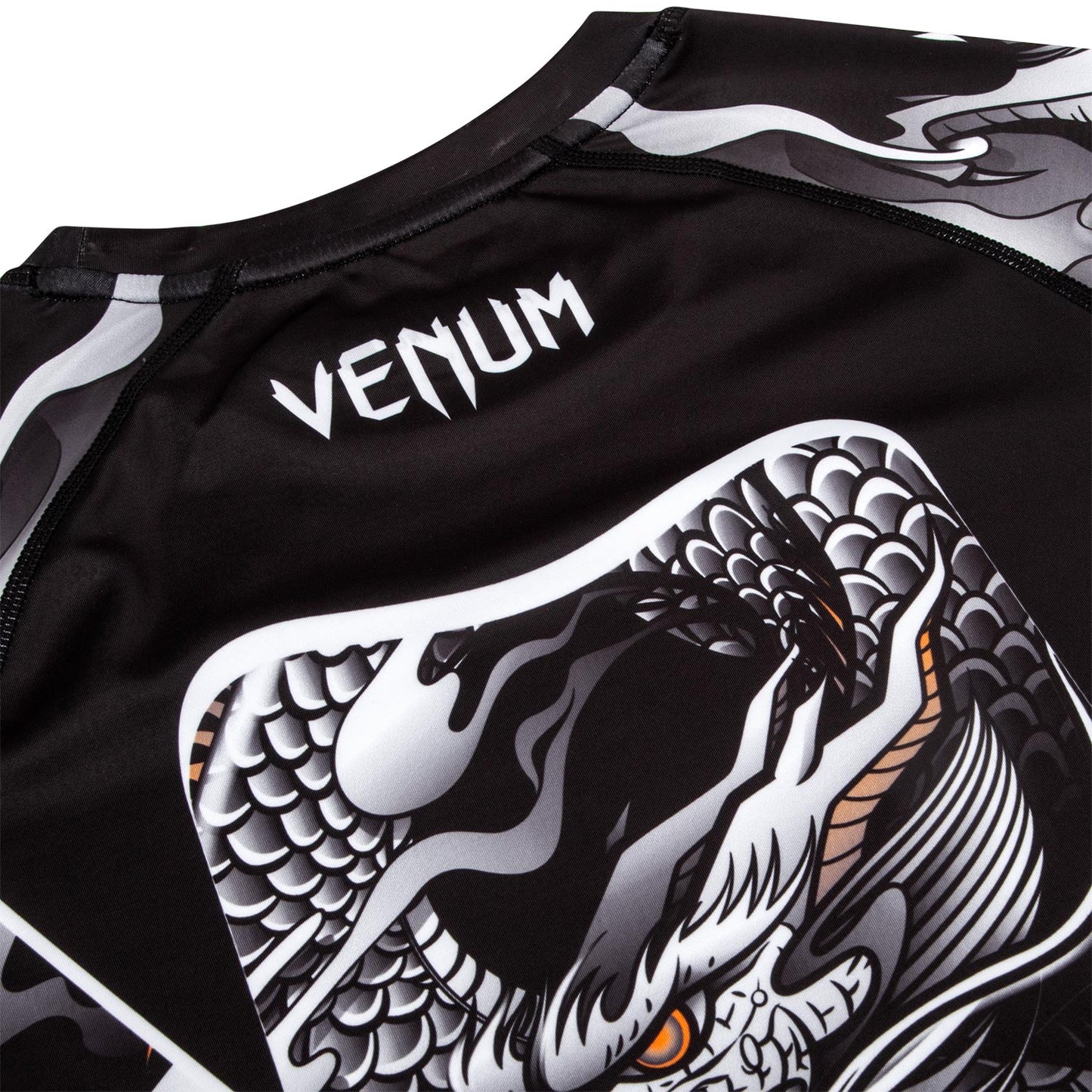 Venum Dragon's Flight Rashguard - Lange mouwen - Zwart/Wit