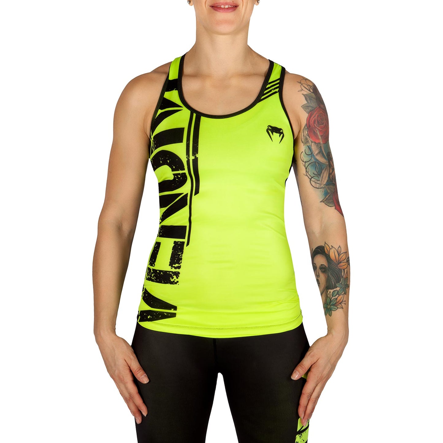 Venum Power Tank Top - Neongeel/Zwart