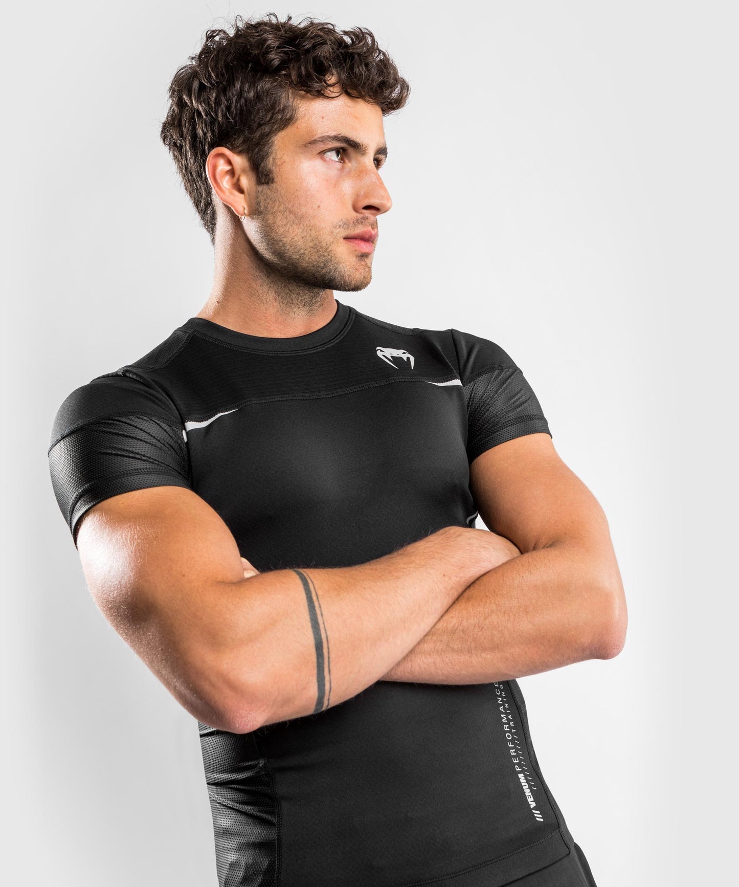 Venum Tempest 2.0 Compressieshirt (korte mouwen) - Zwart/Grijs