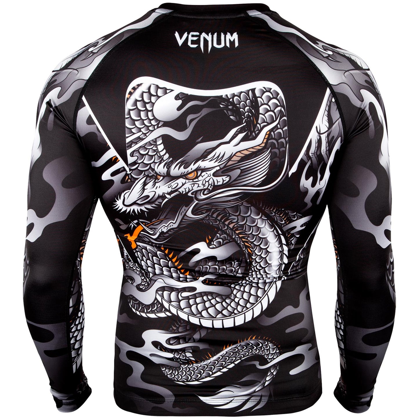 Venum Dragon's Flight Rashguard - Lange mouwen - Zwart/Wit