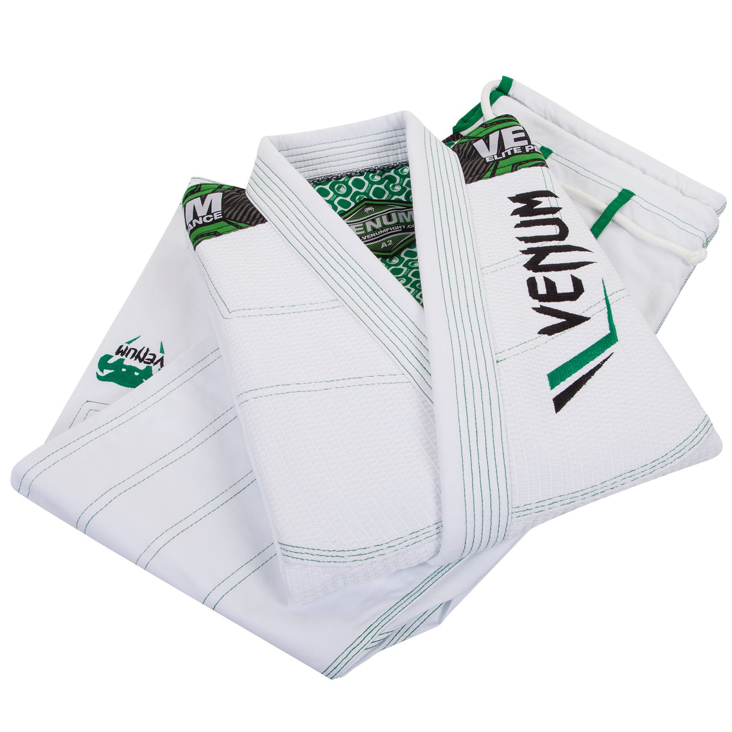 Venum Elite BJJ Gi - Wit/Groen
