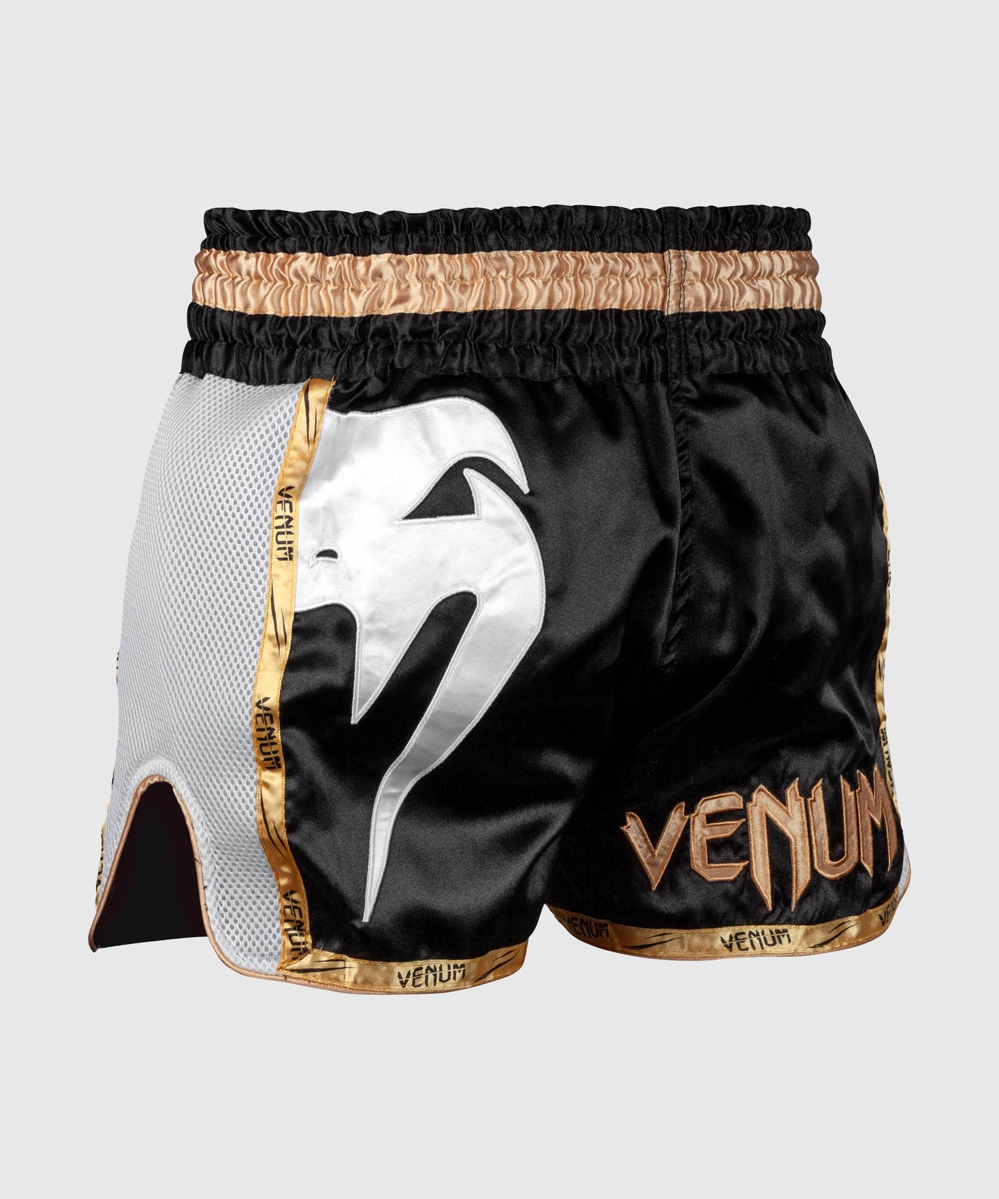 Venum Giant Muay Thai Shorts - Zwart/Wit/Goud
