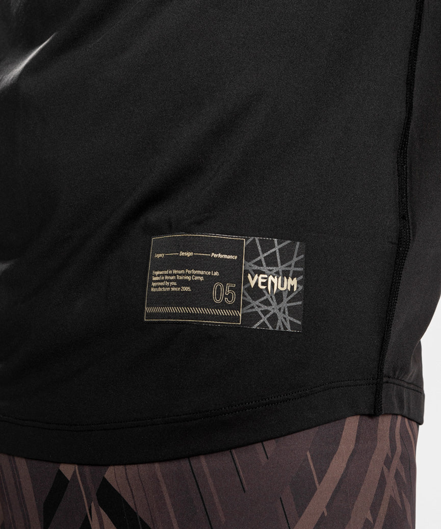 Venum Tecmo 2.0 Dry Tech T-Shirt - Zwart/Bruin