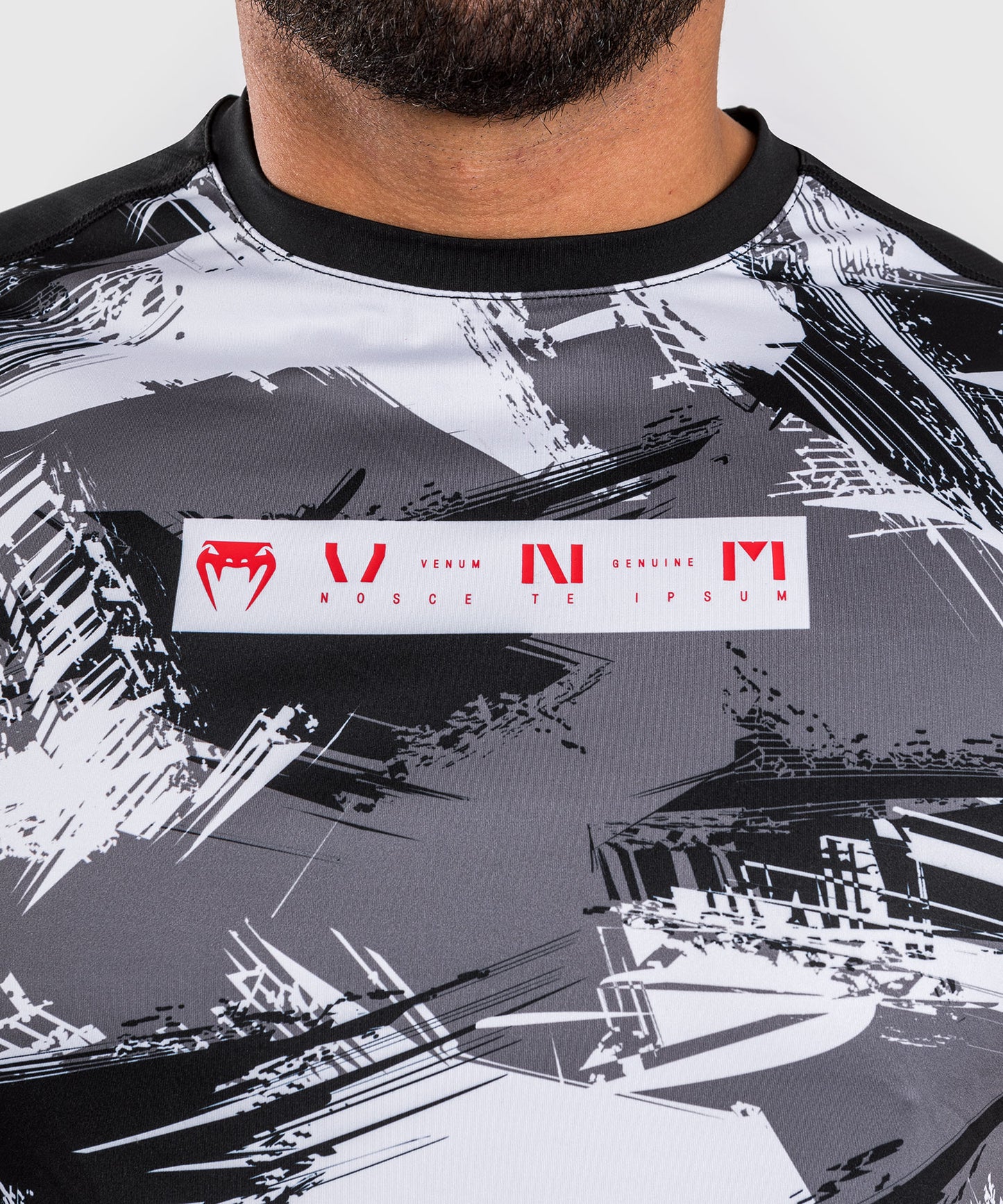 Venum Electron 3.0 Dry-Tech t-shirt - Grijs/Rood