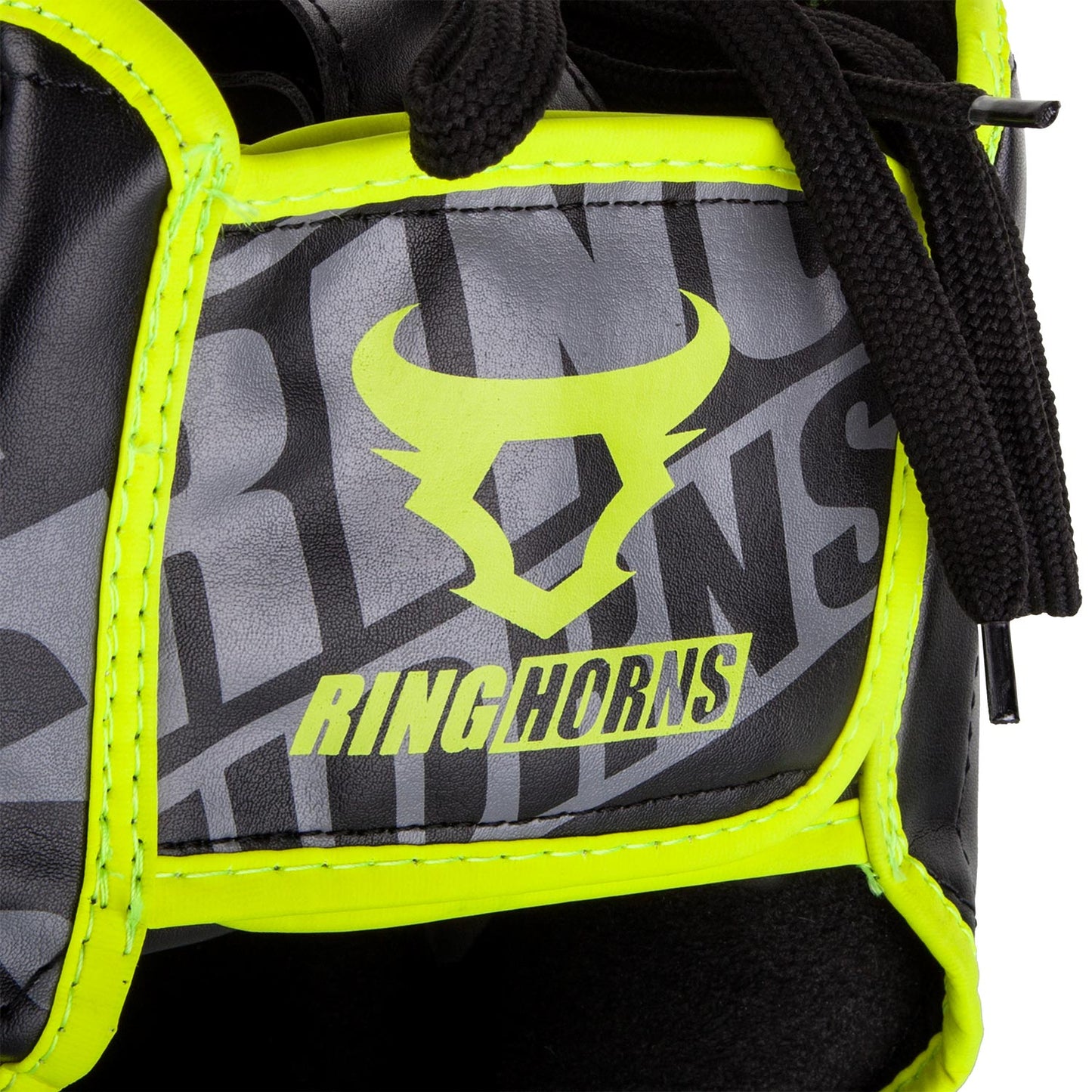 RINGHORNS NITRO HOOFDDEKSEL-ZWART/NEO GEEL