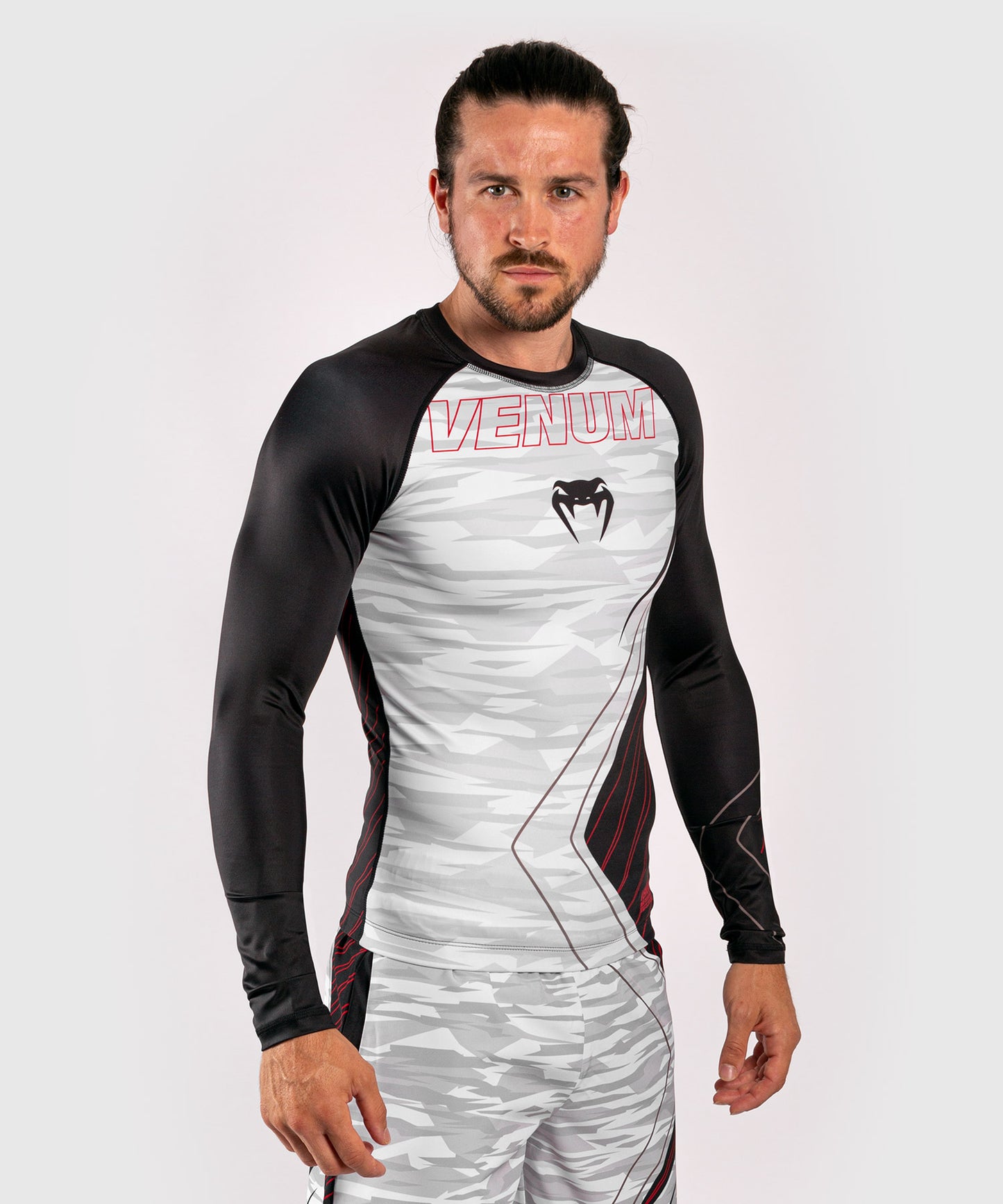 Venum Contender 5.0 Rashguard - Lange mouwen - Wit/Camouflage