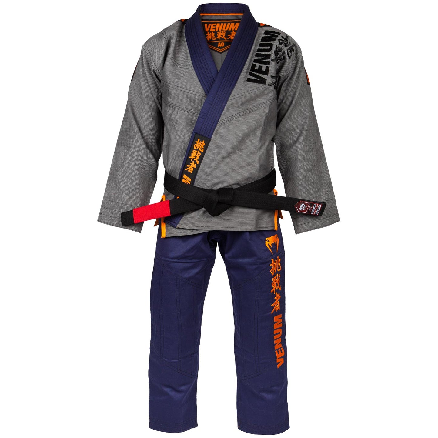 Venum Challenger 4.0 BJJ Gi - (inclusief tas) - Grijs/Marineblauw