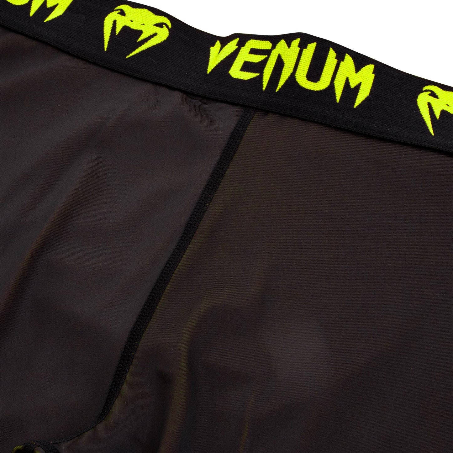 Venum Giant compressiepanty - Zwart/Neongeel