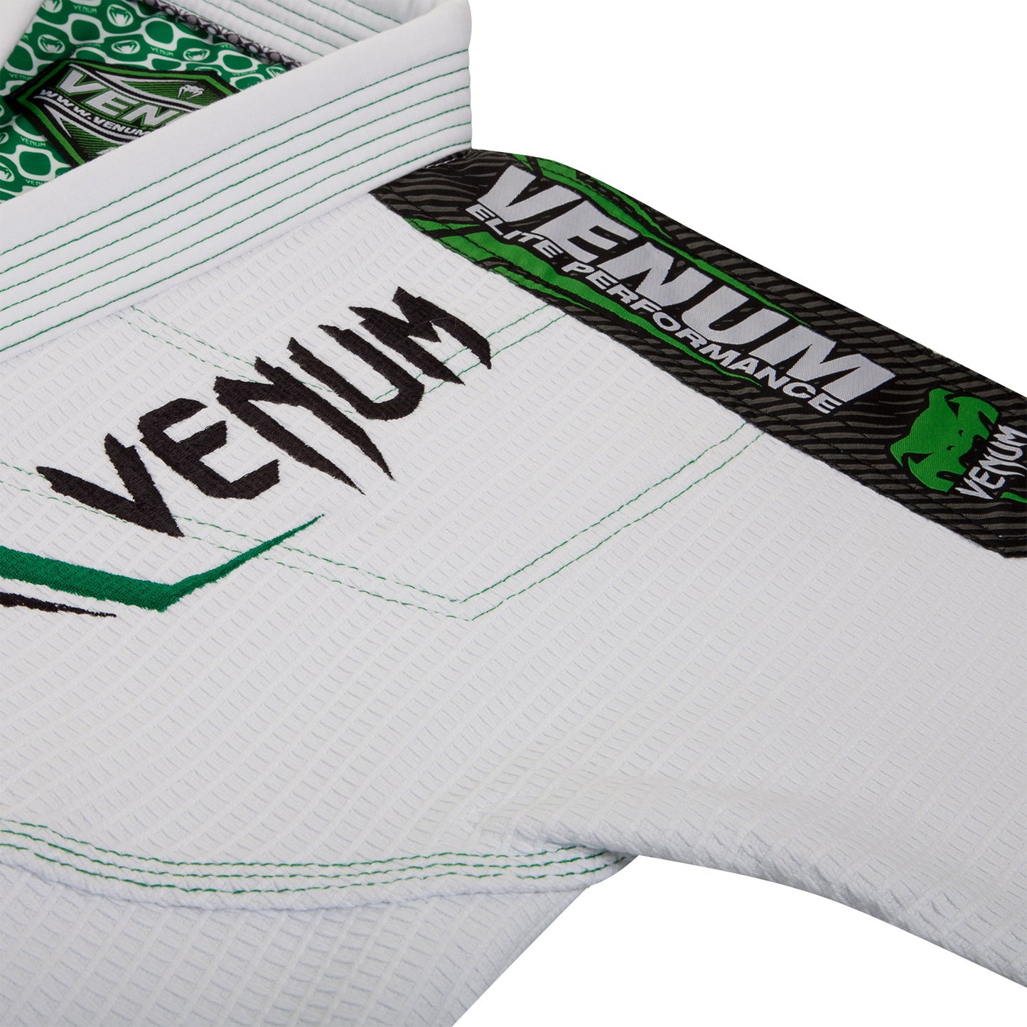Venum Elite BJJ Gi - Wit/Groen