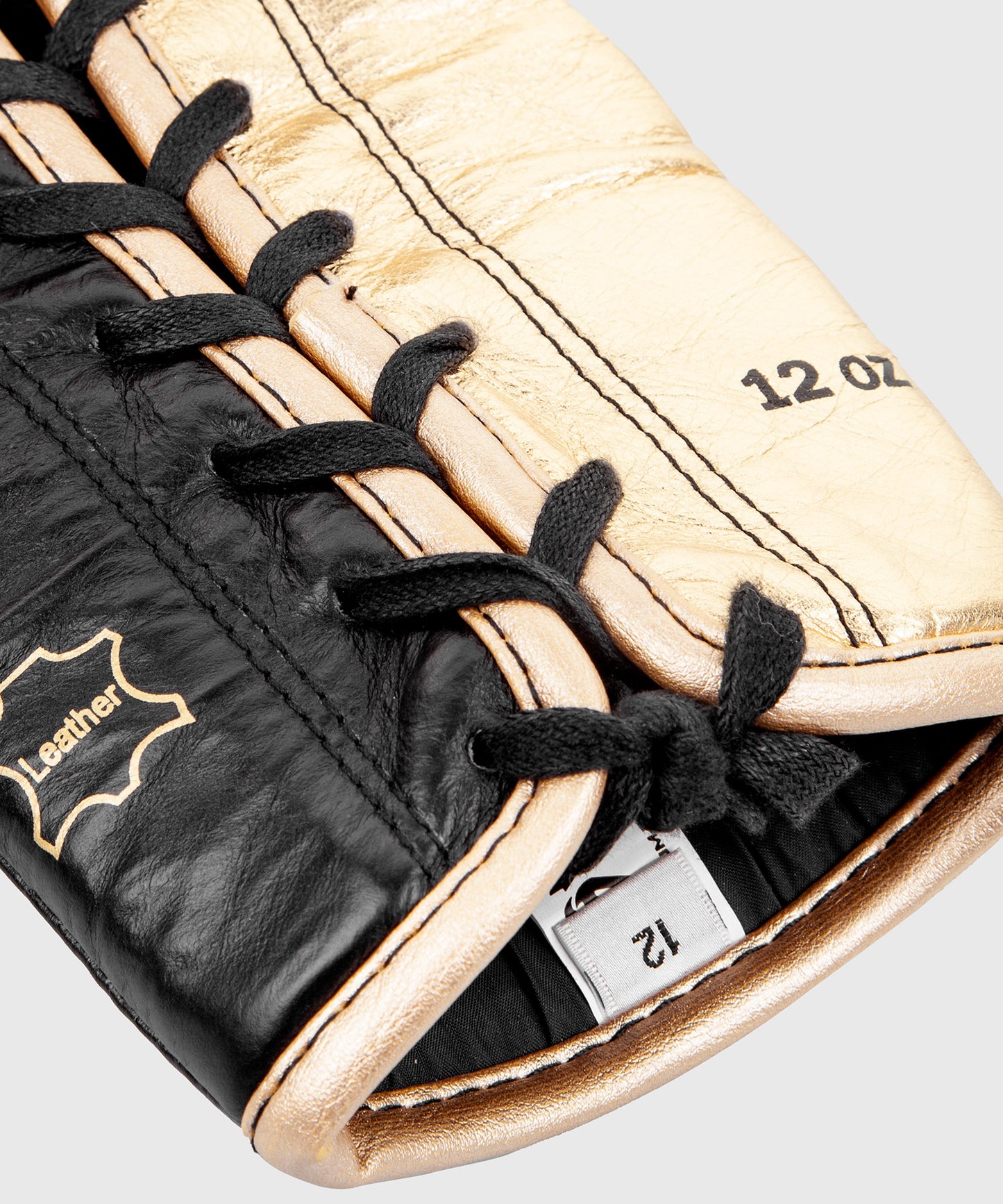 Venum Hammer Pro bokshandschoenen - met veters - Zwart/Goud